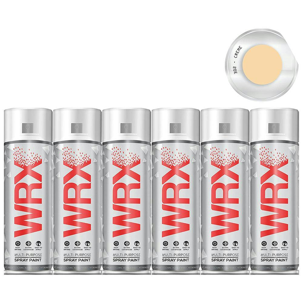 Wrx Yellow 4X Flat Creme Acrylic Spray Paint 400Ml - Image 7
