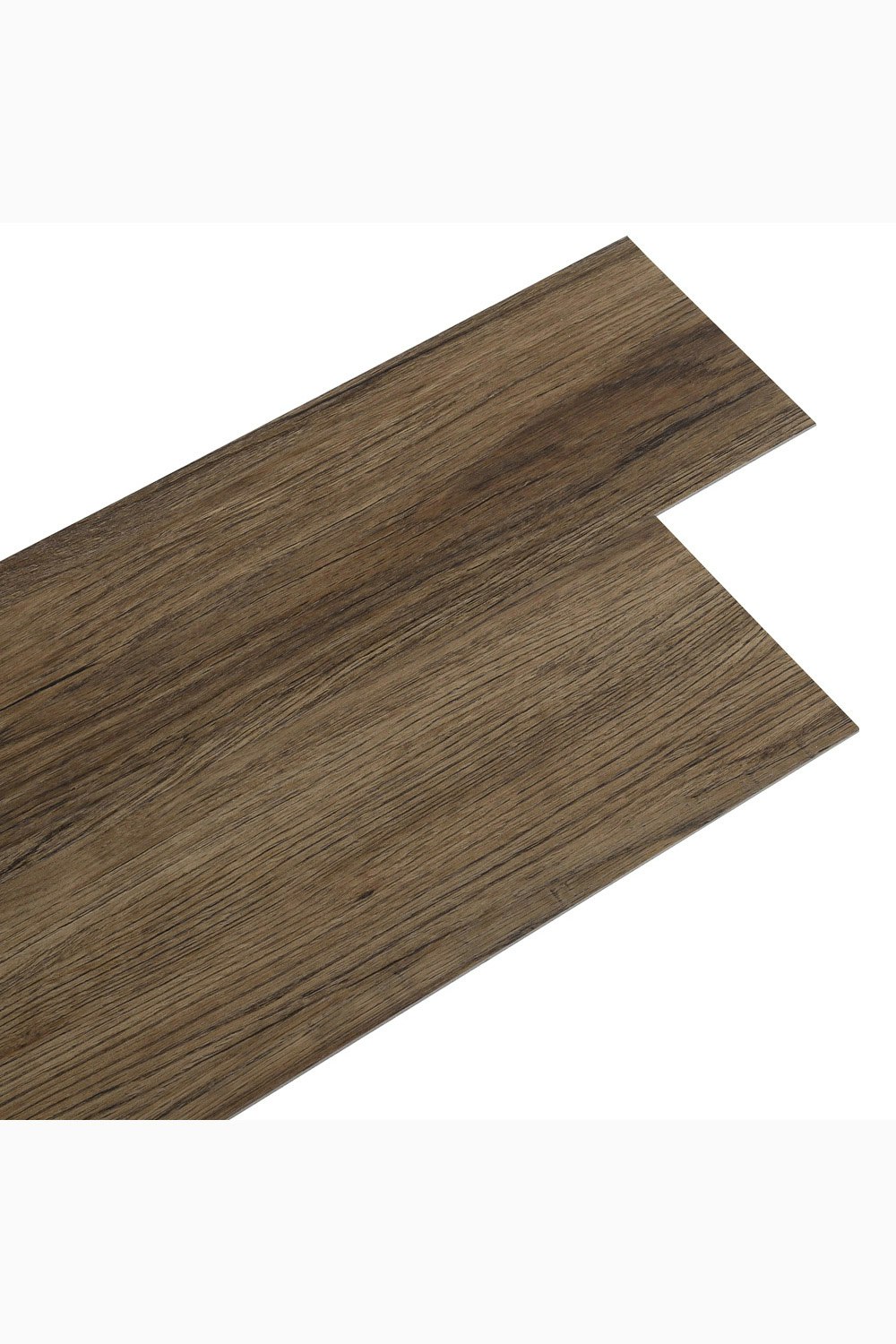 Rackhams Dark/Brown 36Pcs Pvc Wooden Self-Adhesive Laminate Flooring Planks