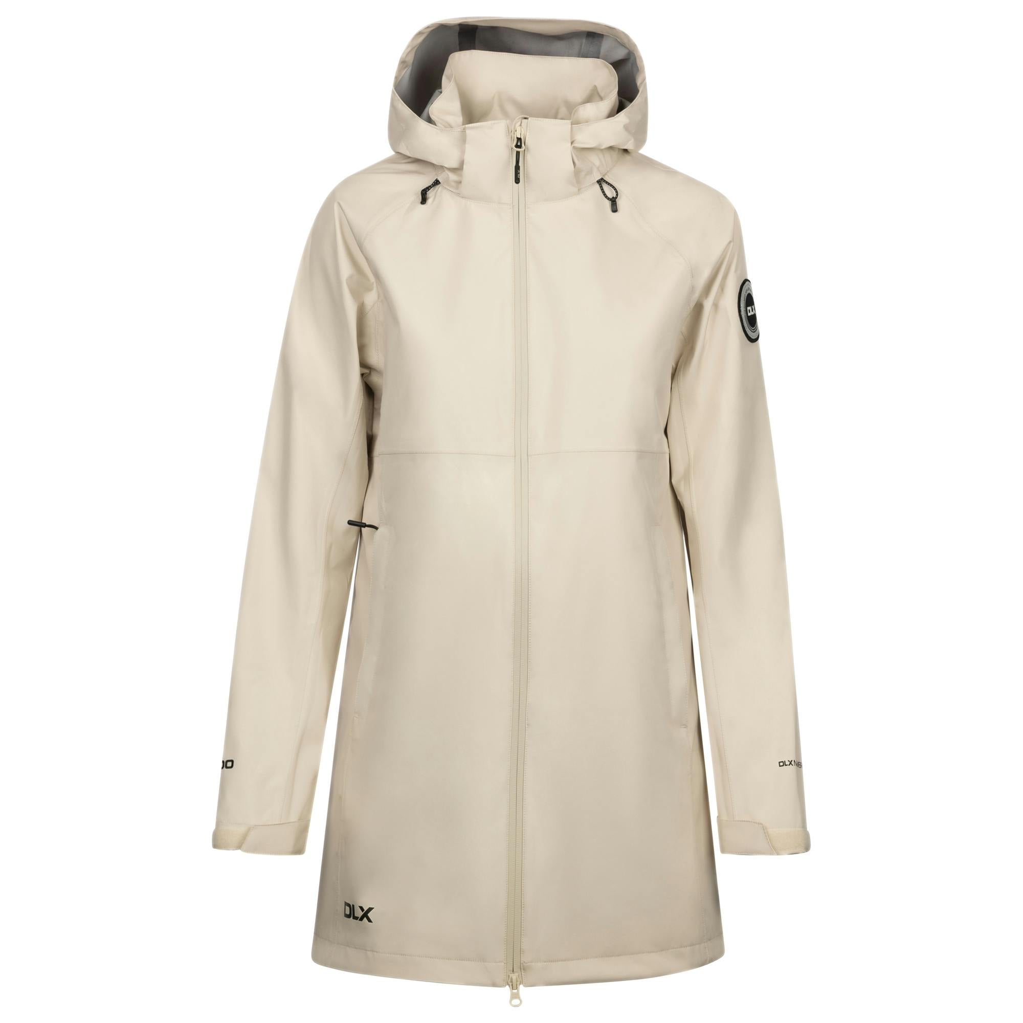 Trespass Women's / Lucille Dlx Waterproof Jacket - Soft Stone - Xl - Soft Stone - 50% Tpu Plastic/50% Polyester
