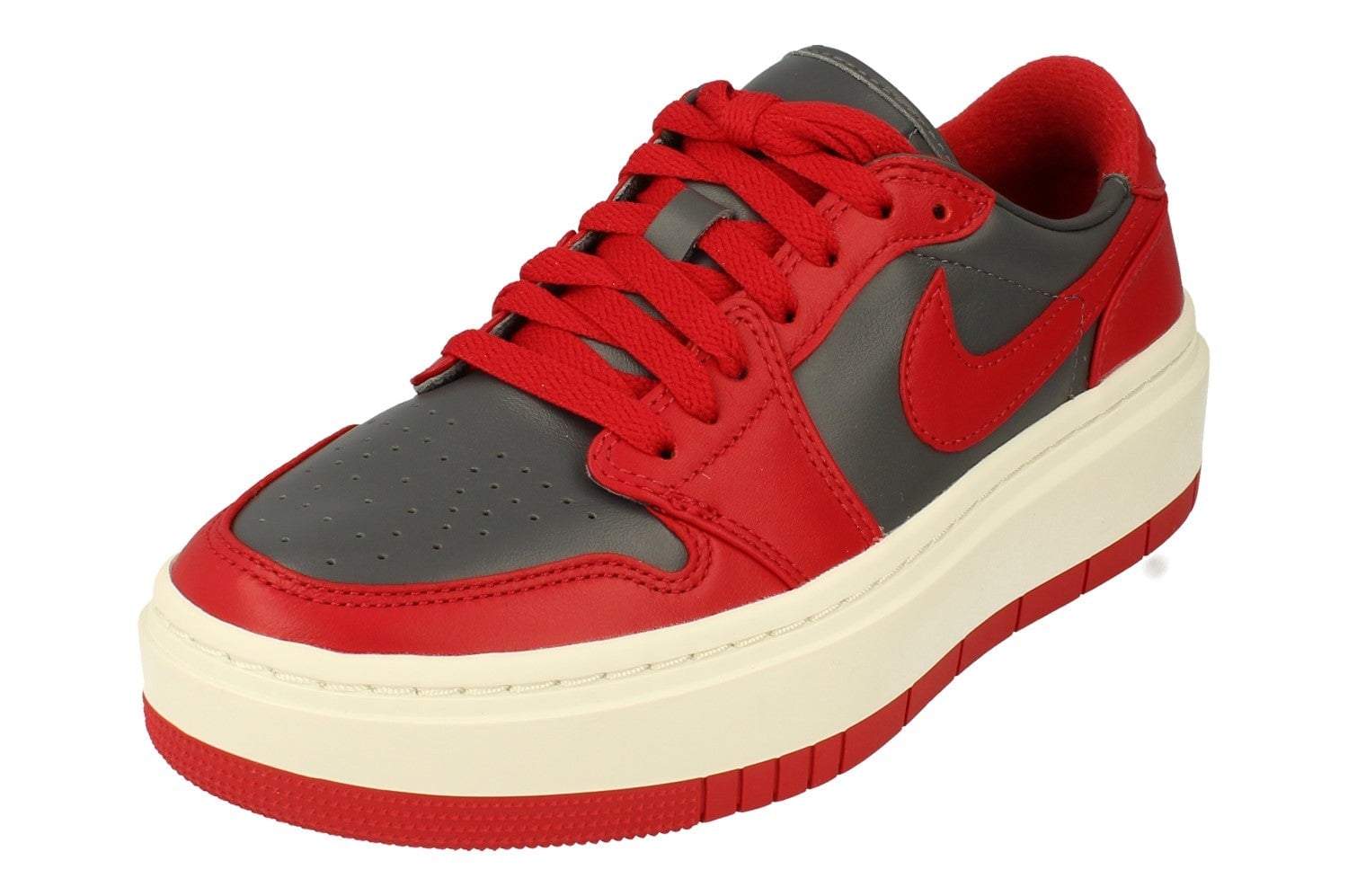 Nike Women's Dark/Grey/Red Air Jordan 1 Elevate Low Trainers Dh7004 006 - Uk 6 | Us 8.5 | Eu 40