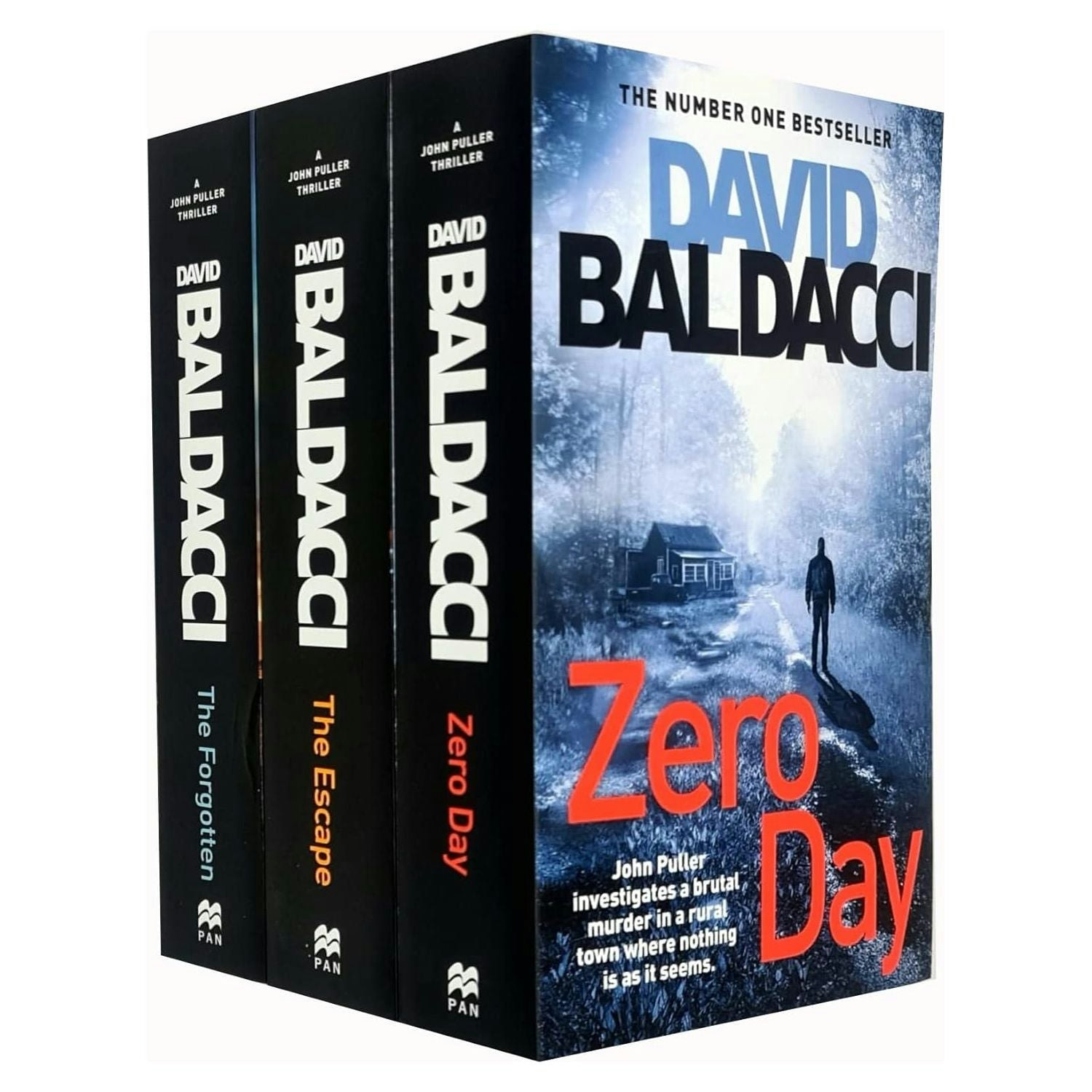 Pan Macmillan Pan David Baldacci John Puller Series 3 Books Collection Set (Zero Day, The Forgotten, The Escape)