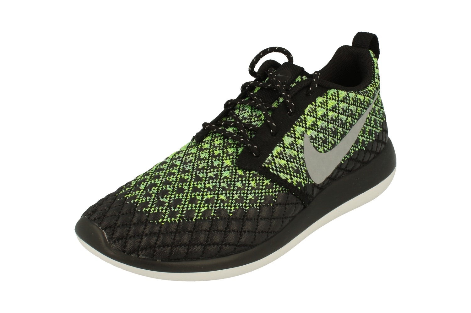 Nike Men's Grey/Green Roshe Two Flyknit 365 859535 700 - Size 6
