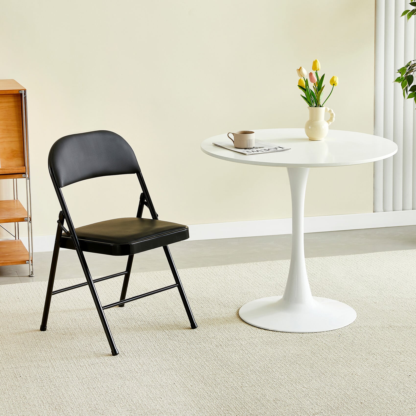 MCC Metal Dining Chairs - Padded Seat - Black - Extra Small - Image 4