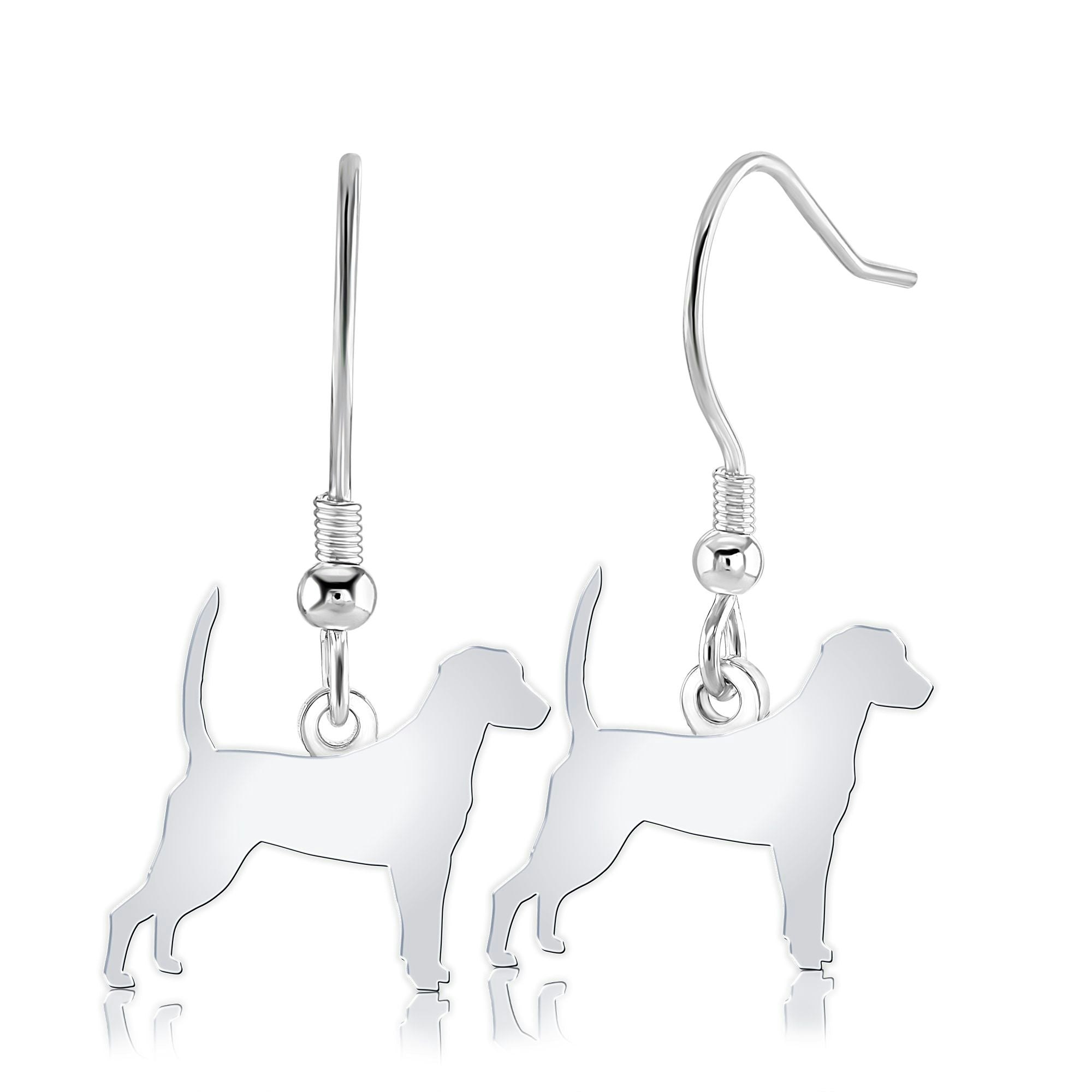 Mylee London Silver Harrier Silhouette Earrings - No - Hook