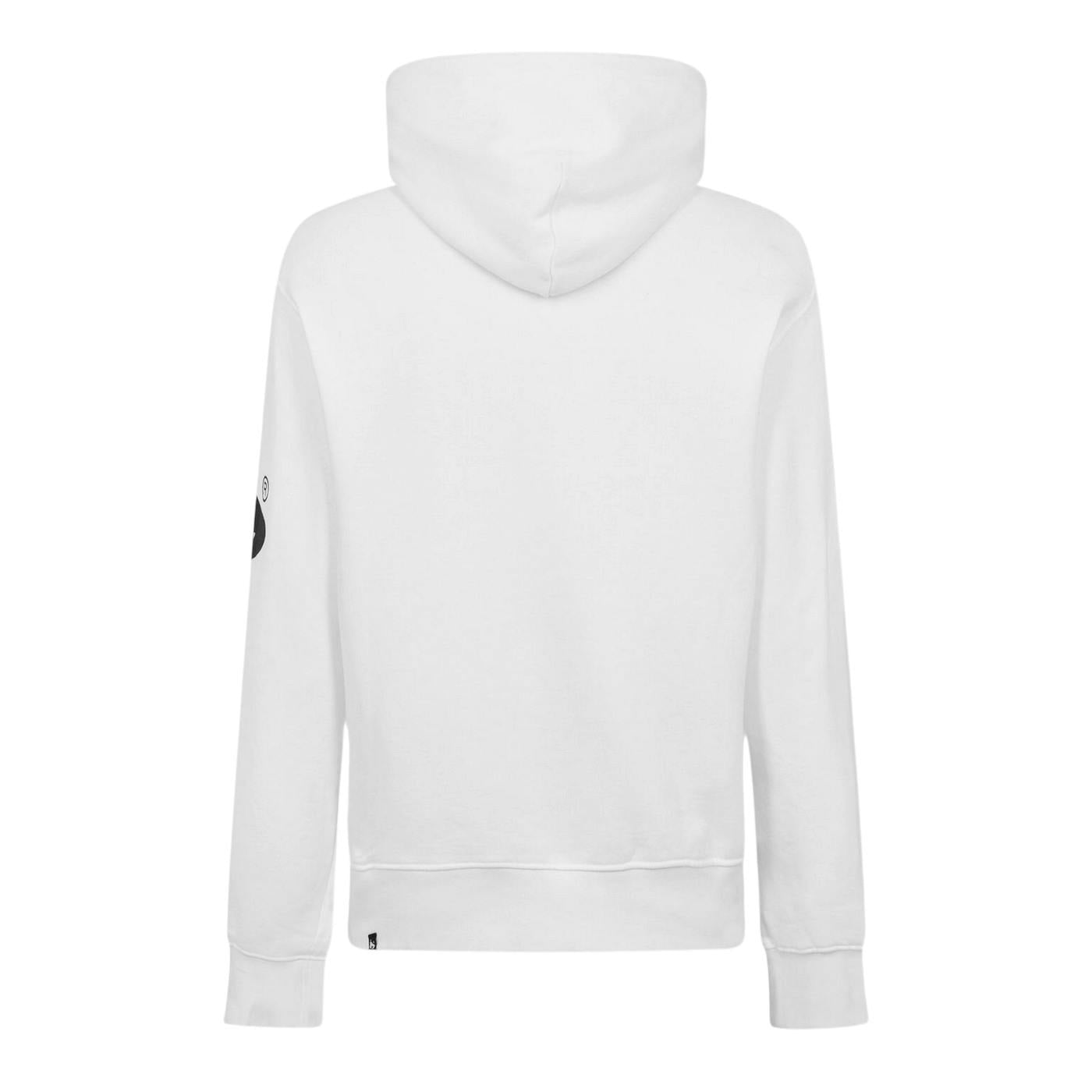 Money Men's White Satin Long-Sleeved Hoodie - S - 100% Polycotton