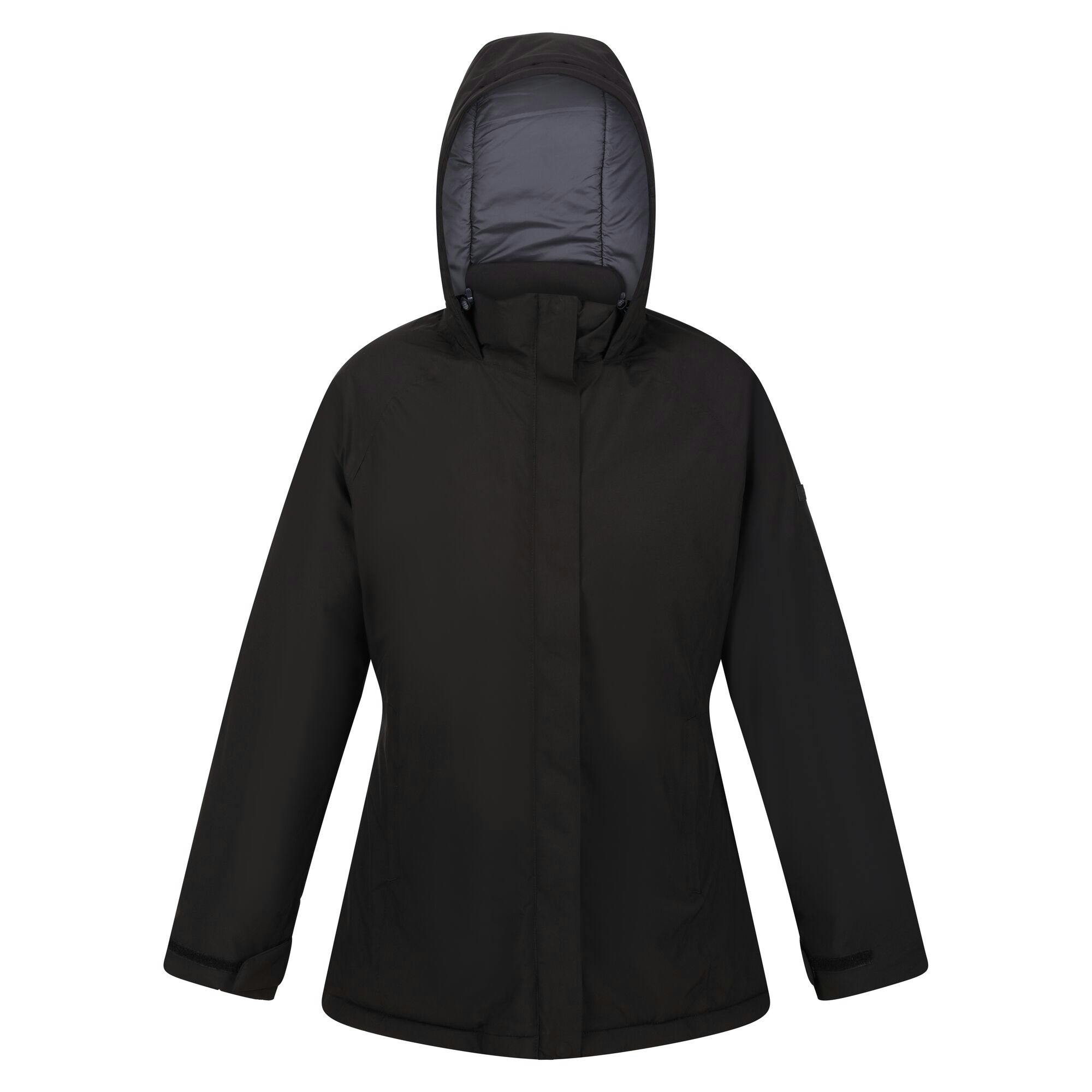 Regatta Women's Black Sanda Iii Waterproof Jacket - 14 Uk - 100% Polyester