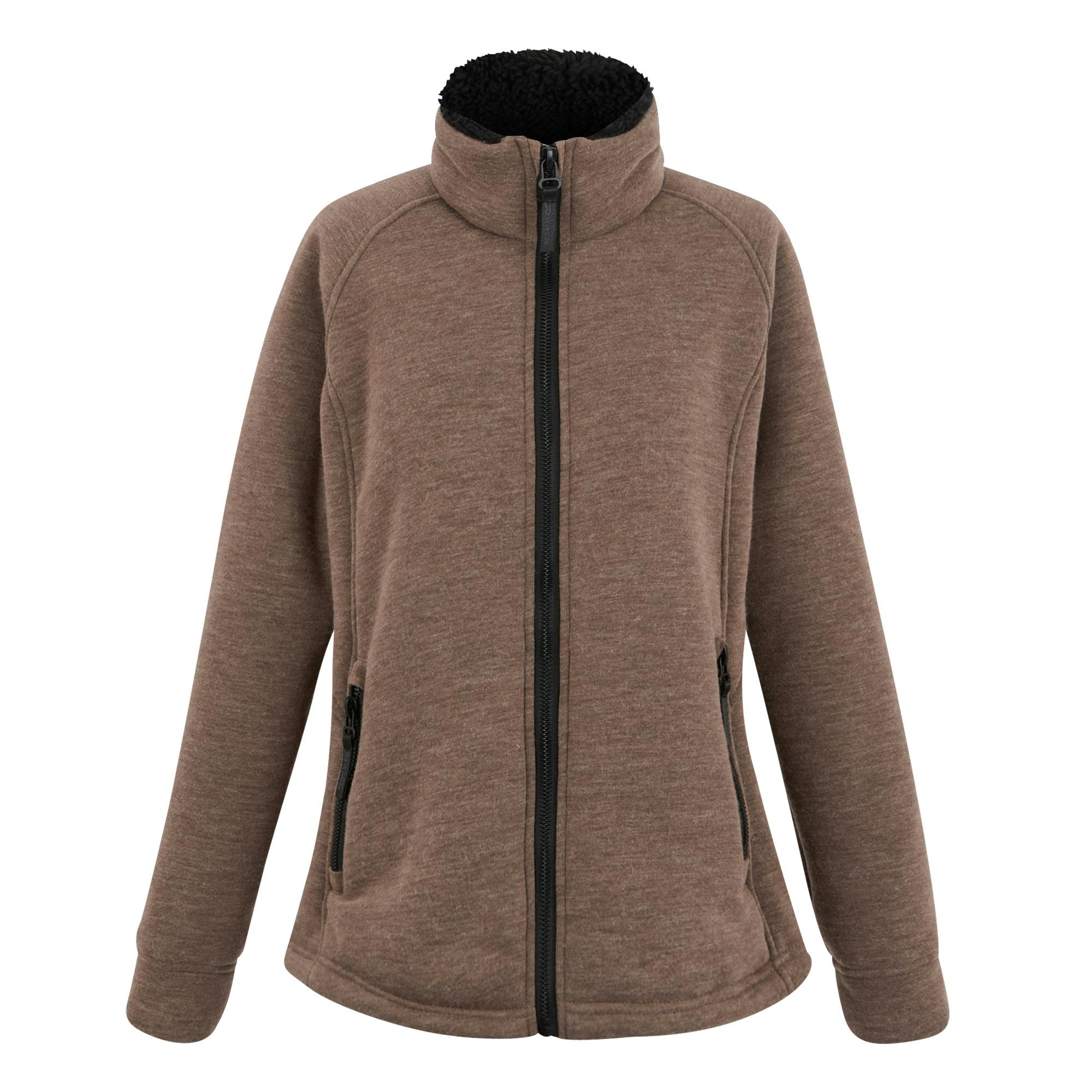 Regatta Women's Emilde Full Zip Fleece Jacket - Mocha - 20 Uk - Mocha - 95% Polyester/5% Viscose