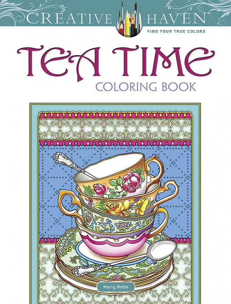 Creative Haven Teatime Coloring Book By Marty Noble - Image 7