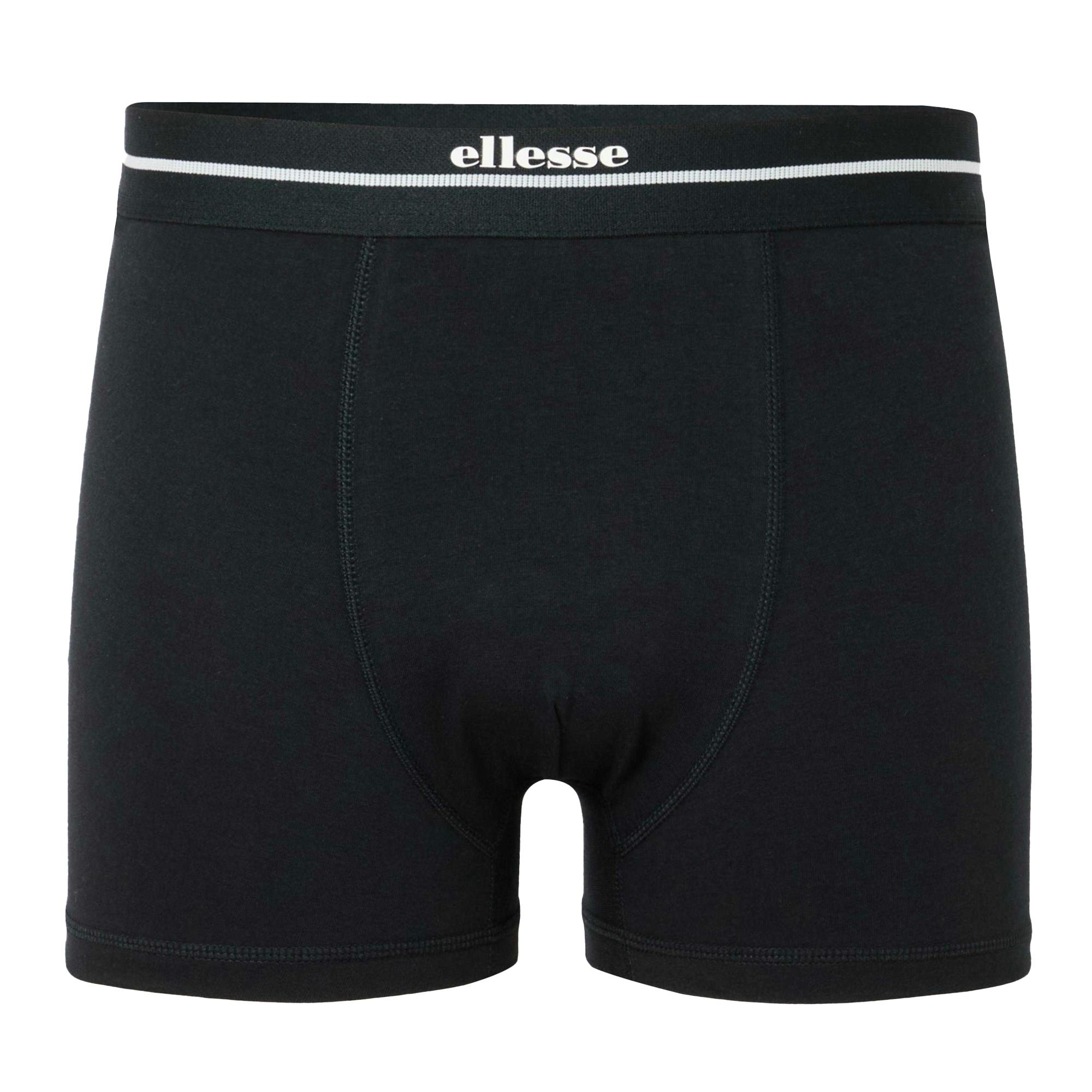 Ellesse Men's Black Ambria Boxer Shorts (Pack Of 3) - Xs - 95% Cotton/5% Elastane