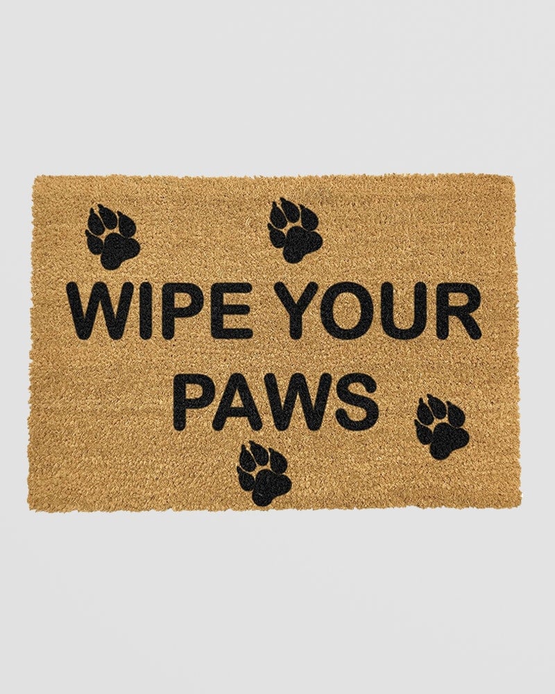 Artsy Doormats Wipe Your Paws Doormat