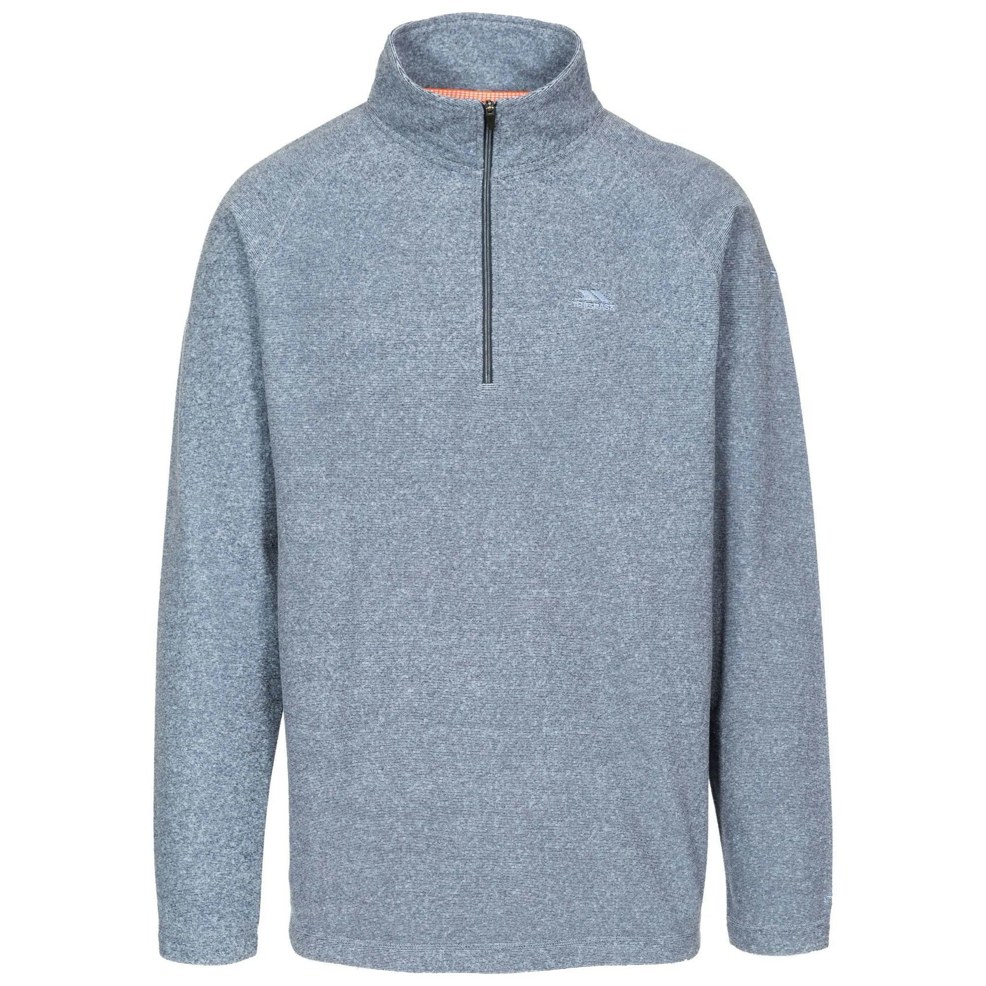 Trespass Men's Navy Keynote Anti Pilling 1 4 Zip Fleece Top In | Size: Medium - Image 3