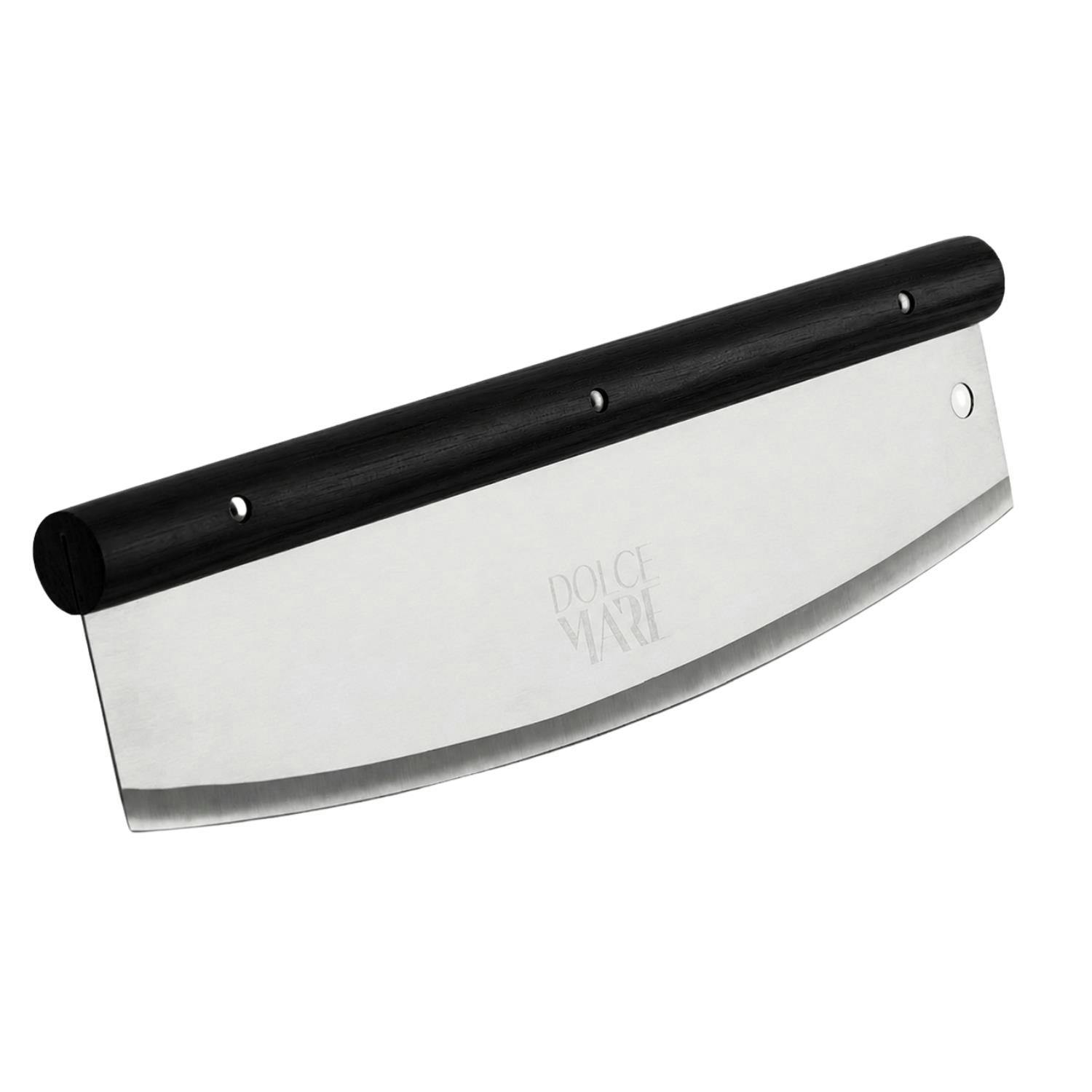 Rackhams Black Stainless Steel Pizza Cutter Rocker Blade With Handle - 1 - Pizza Cutter