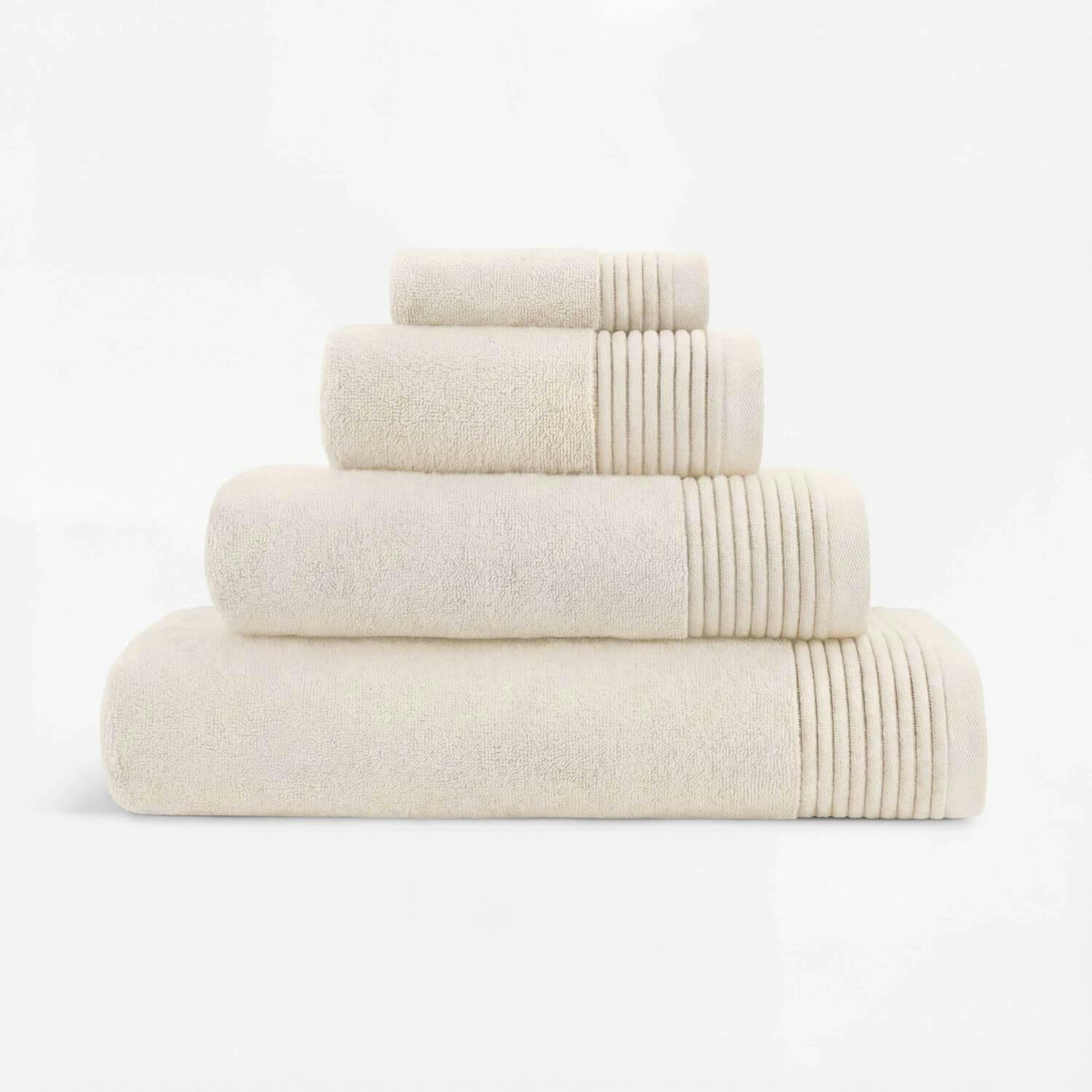 Rackhams Cream Plush Towels - Hand Towel