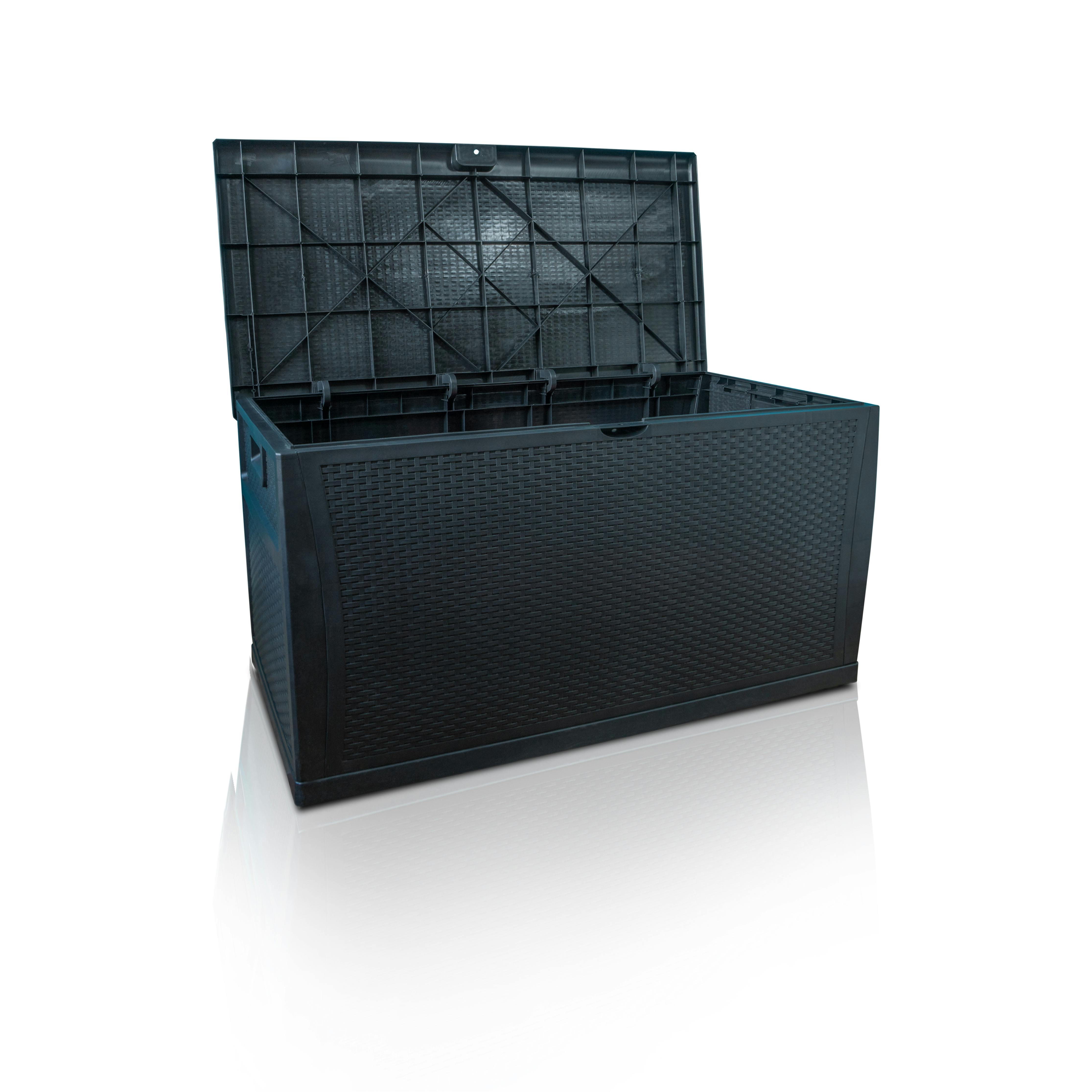 Rackhams Home And Garden Rattan Style Outdoor Storage Box