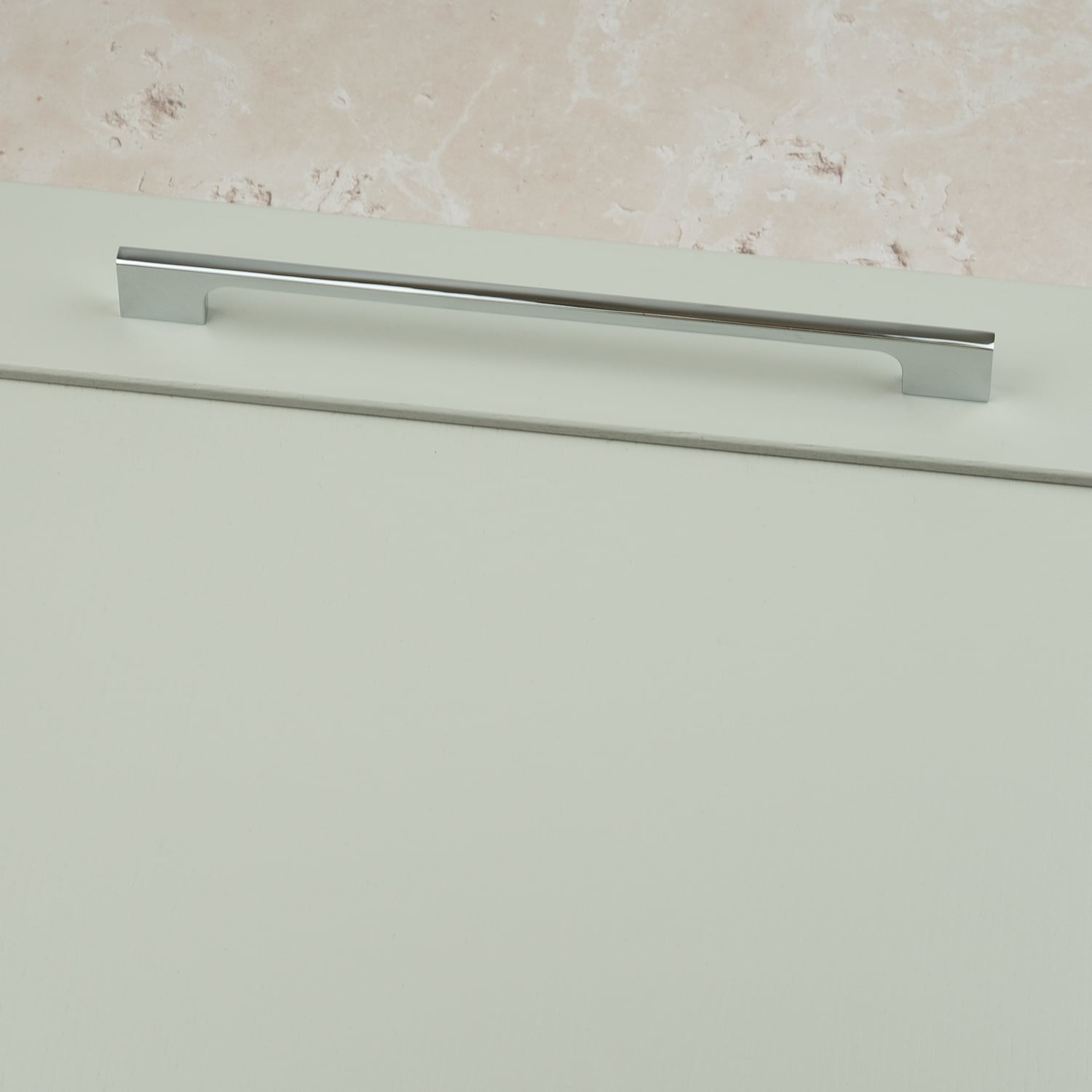 224mm Polished Chrome Slim Pull Handle for Kitchen Cabinets | Bedroom | Bathroom | Furniture | Cupboards - Image 4