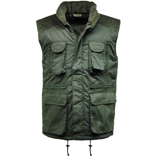 Coolandnew Multi Pocket Padded Gilet - Olive - L