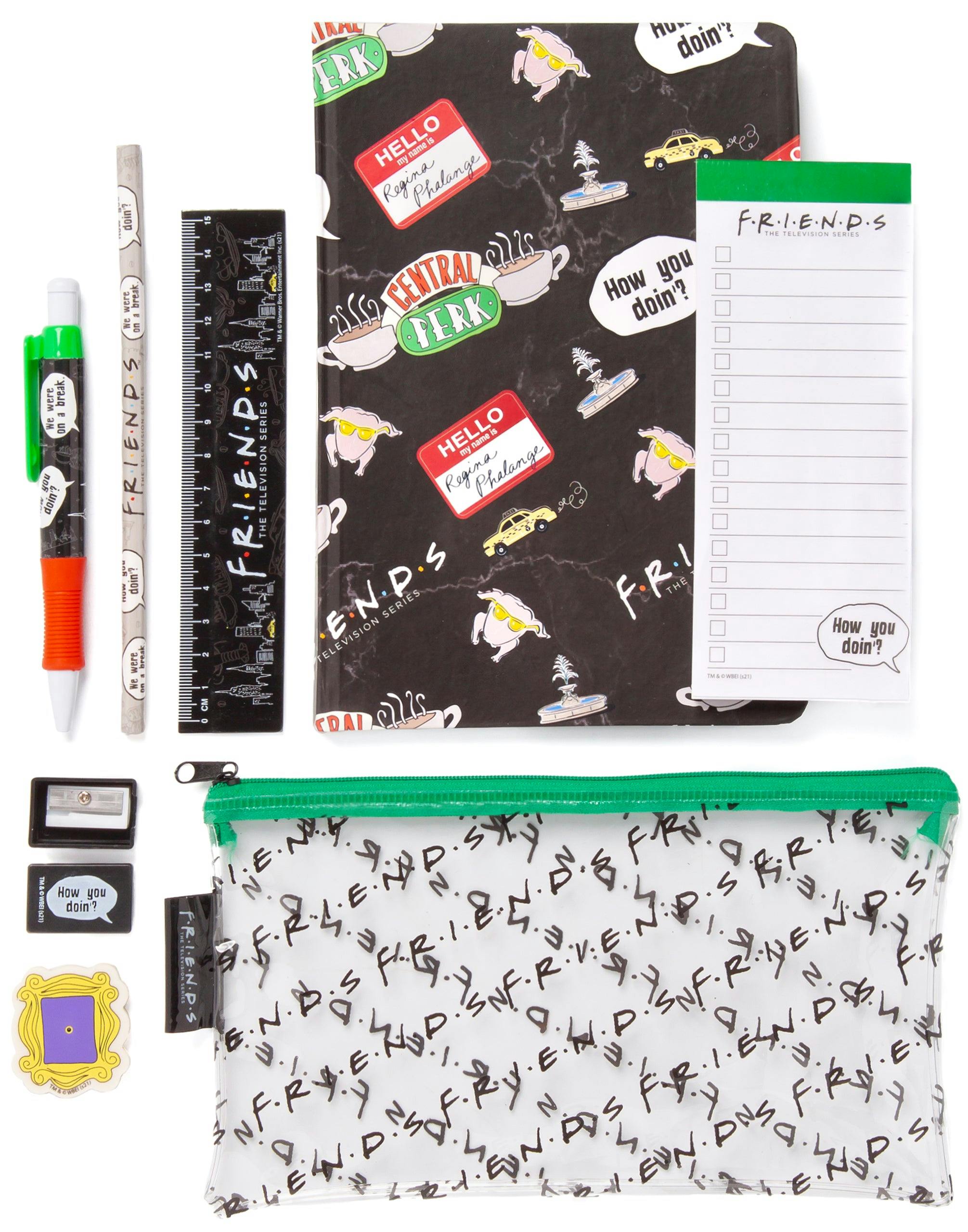 Vanilla Underground Women's Black Friends Central Perk Graphic Stationery Set (One Size)