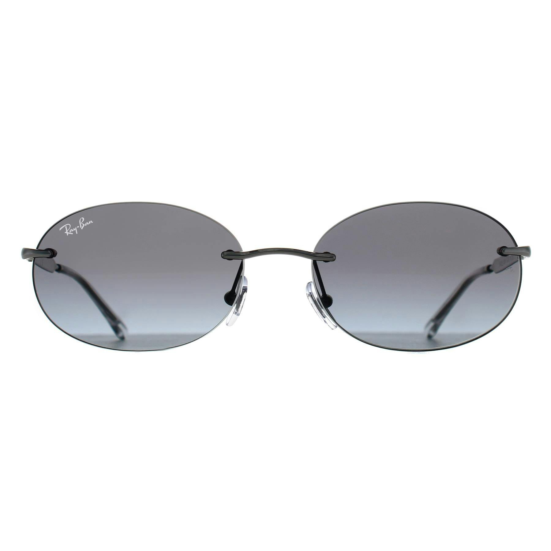 Ray-Ban , Sunglasses, Unisex, Gray, 54 Mm, Oval Sunglasses - Image 8