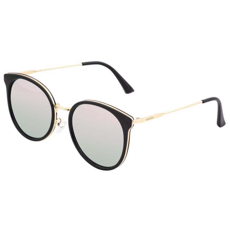Bertha Black/Gold Brielle Polarized Sunglasses - /Rose
