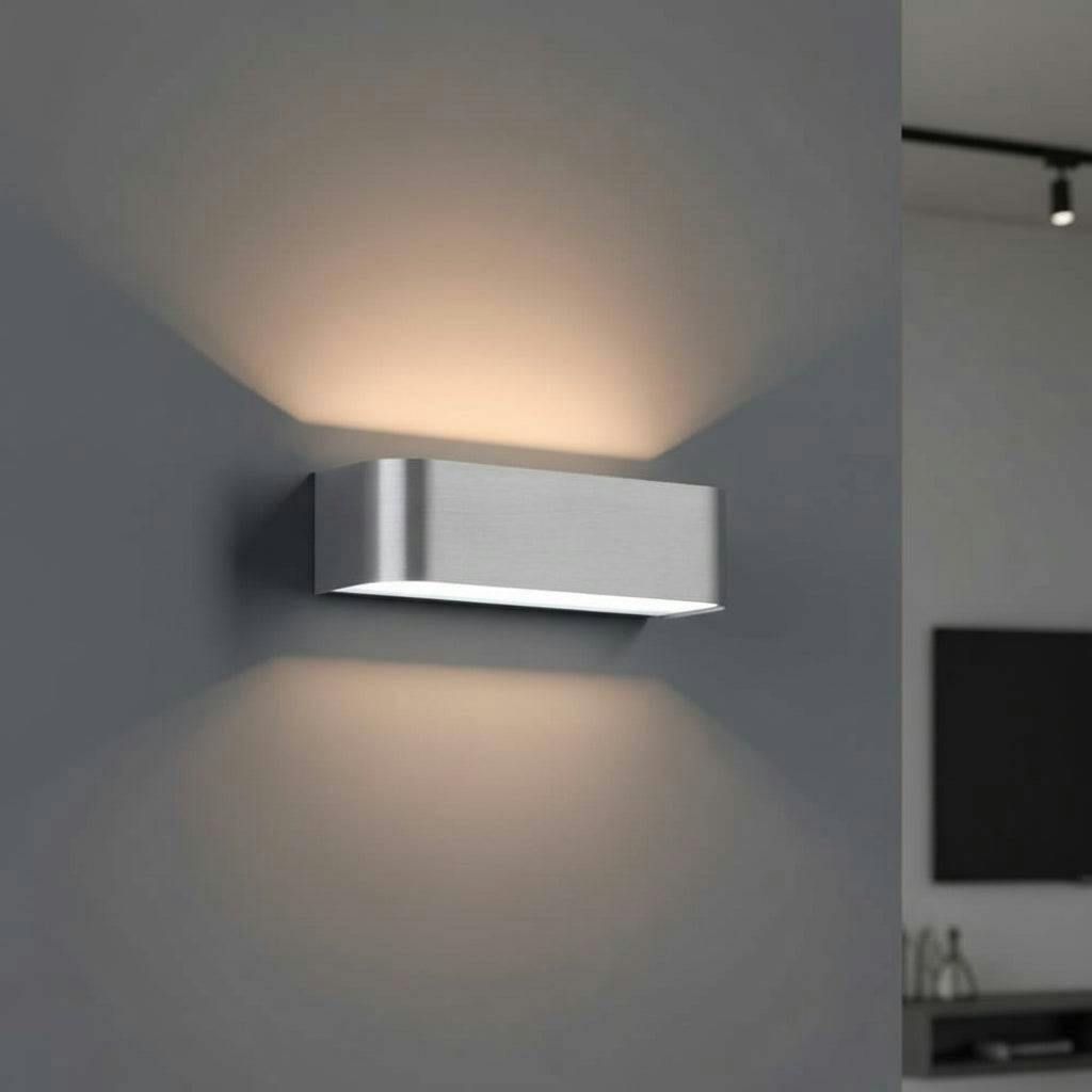Ultra Beam Lighting Light Ultra Beam Ing 8 Watt 250Mm Wide Brushed Aluminium Up And Down Interior Wall