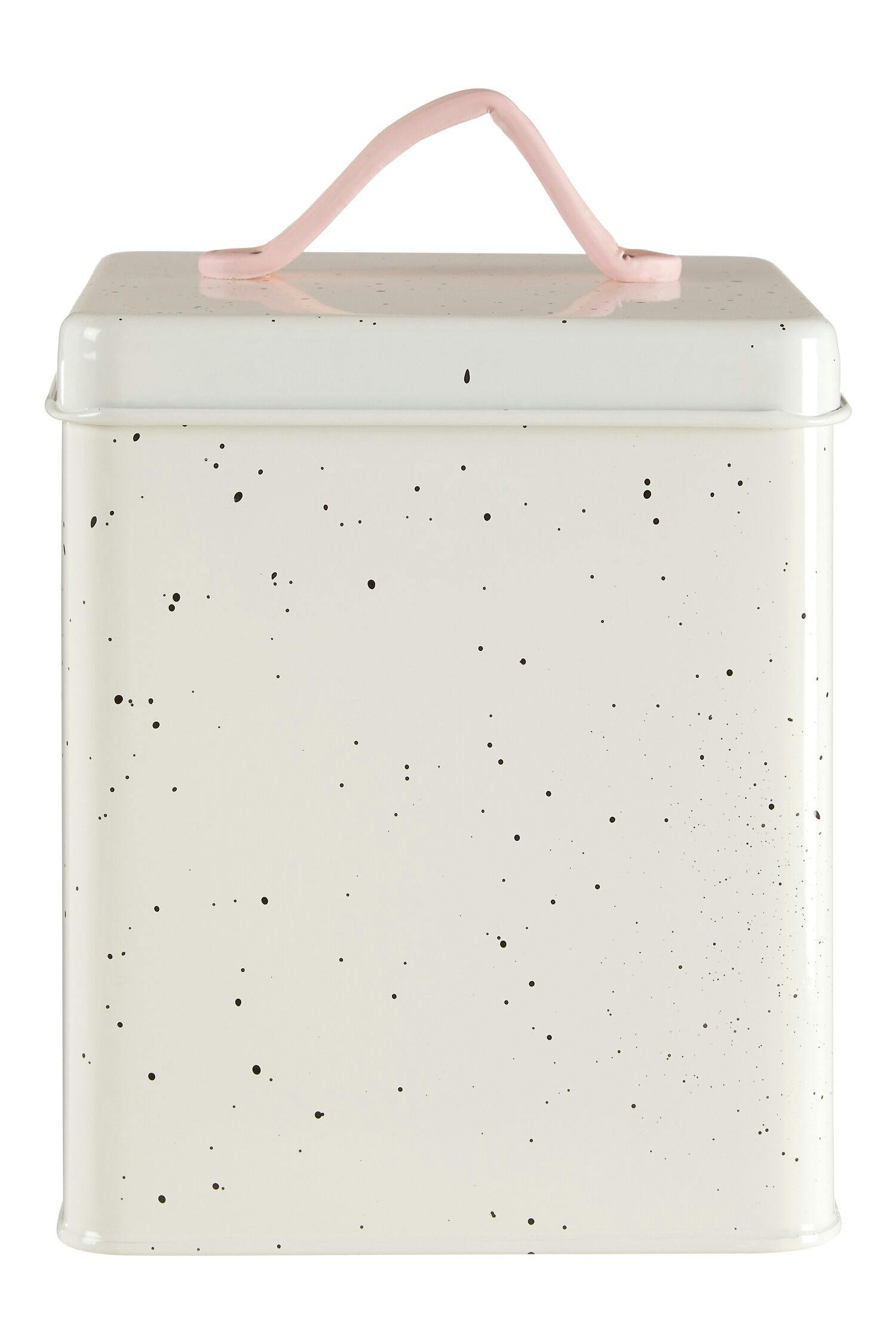B&Q - Large Storage CanisterCharming Ceramic Jar With Heart Motif And Airtight LidIdeal For TeaCoffee, - Image 2