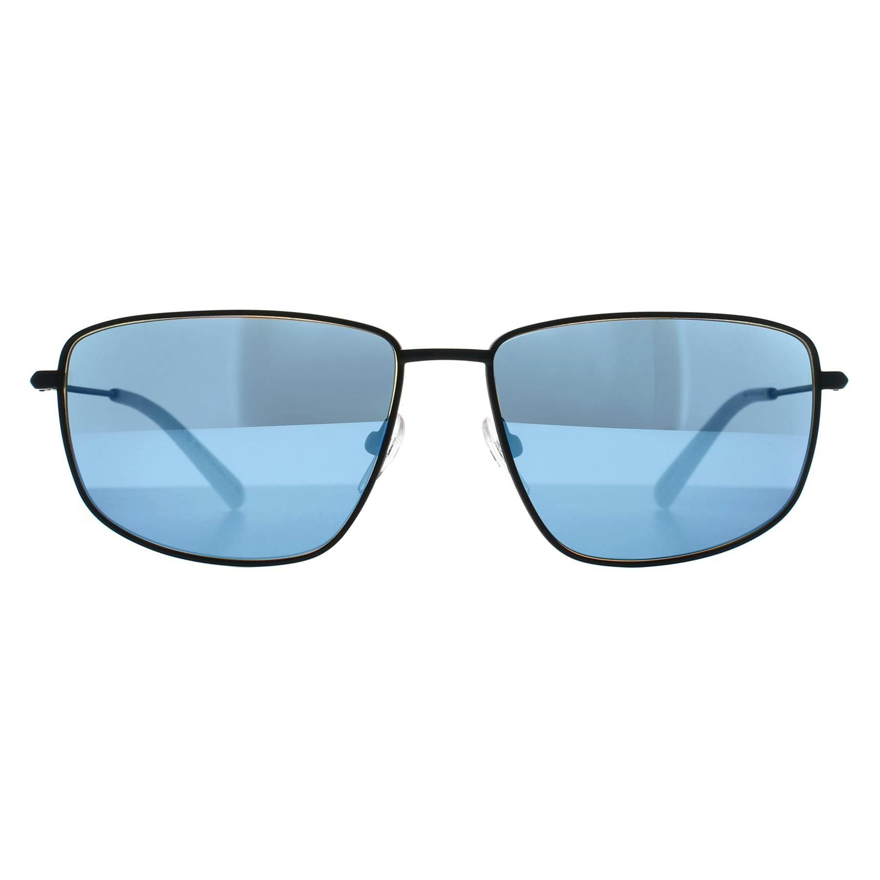 Bmw Motorsport Black/Blue Sunglasses Bs0027 02X Mirror