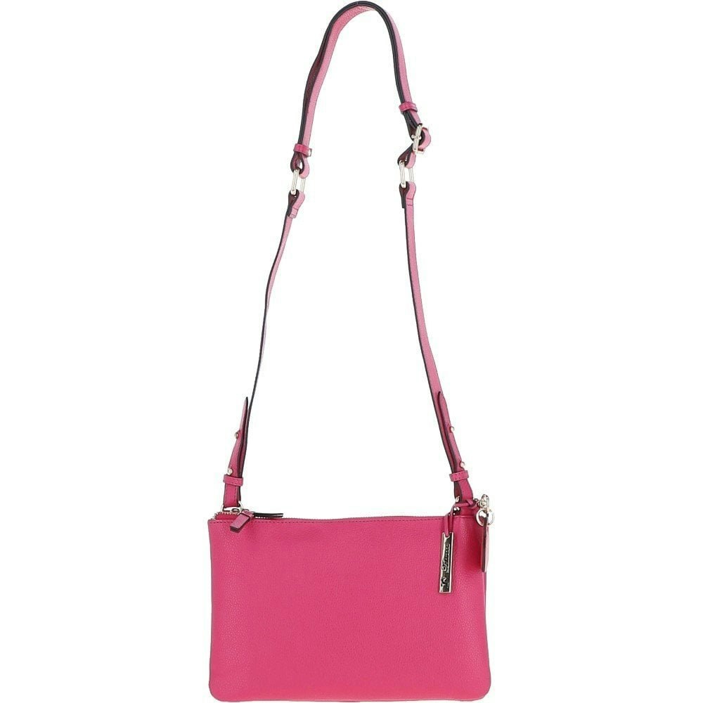 Ashwood Women's Gold Two Sections Leather Shoulder Bag - One Size - Raspberry - Leather