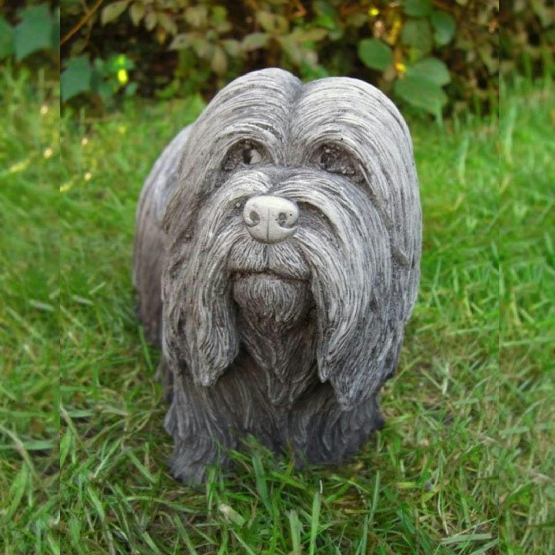 Osn Dougal' Skye Terrier Stone Cast Dog Ornament