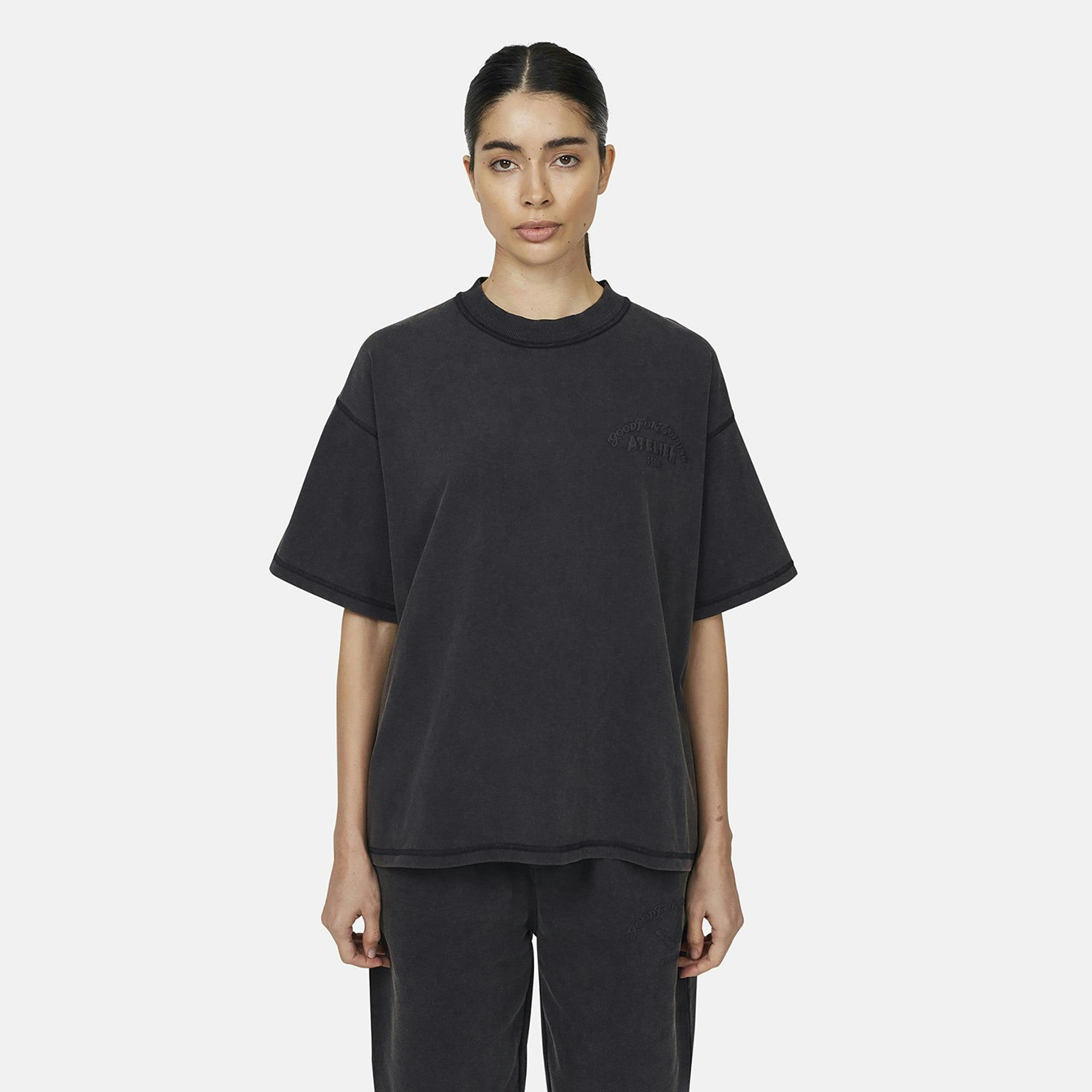 Good For Nothing Black Relaxed Fit T-Shirt - Xs