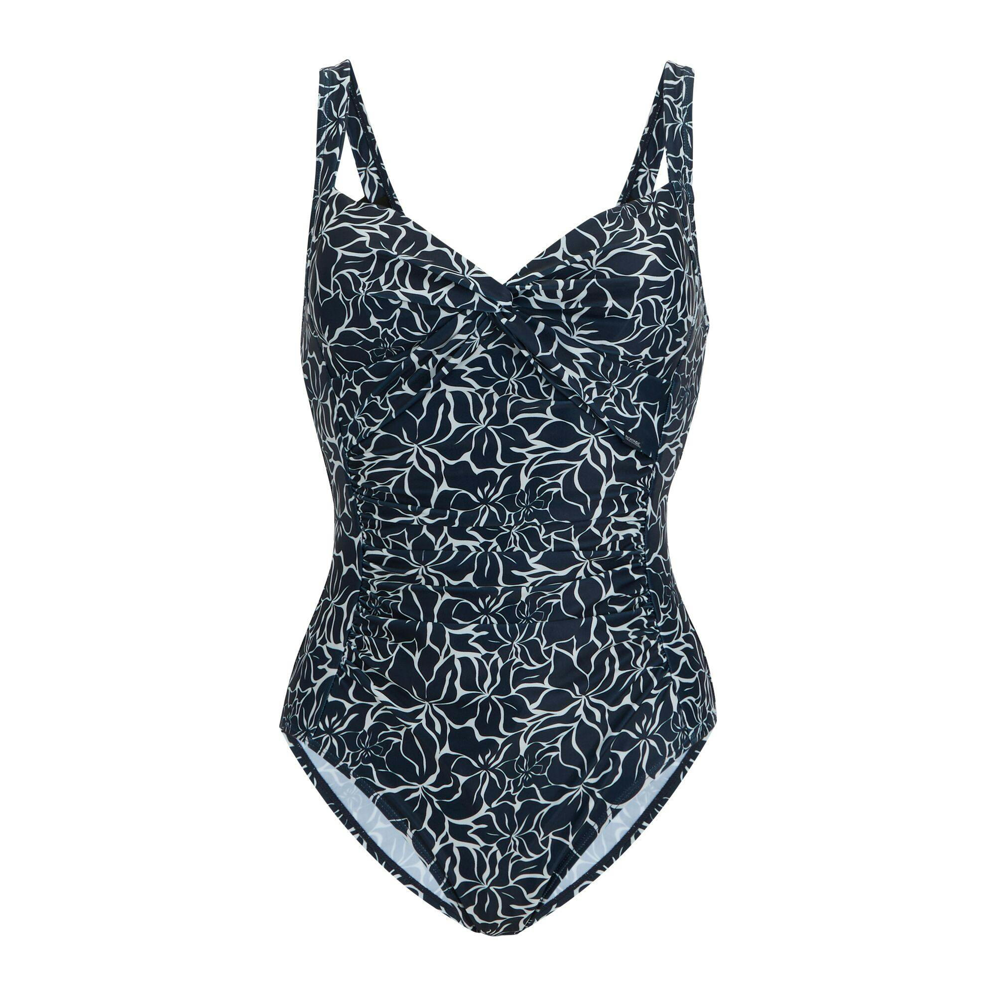 Regatta Women's Sakari Dotted One Piece Swimsuit - Navy