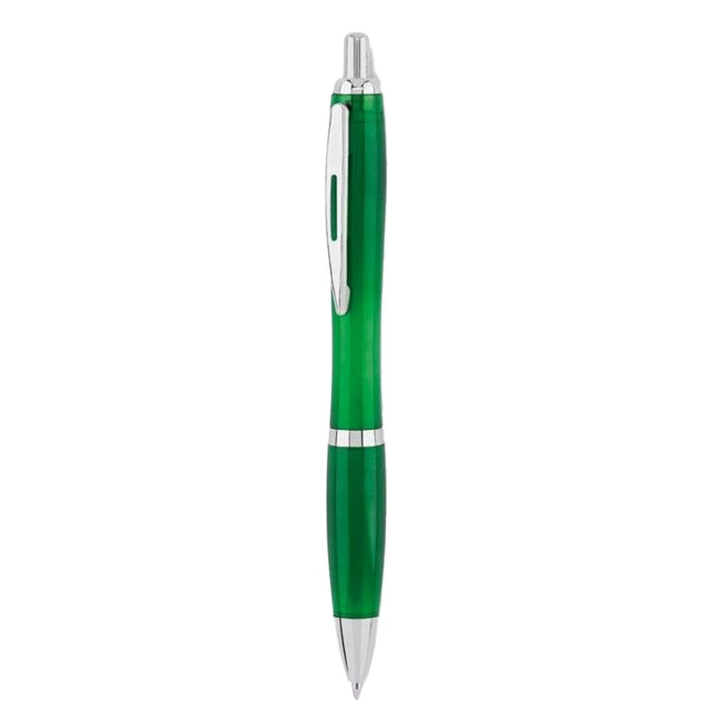 Rackhams Green Rio Rpet Ballpoint Pen - Transparent - One Size - Transparent