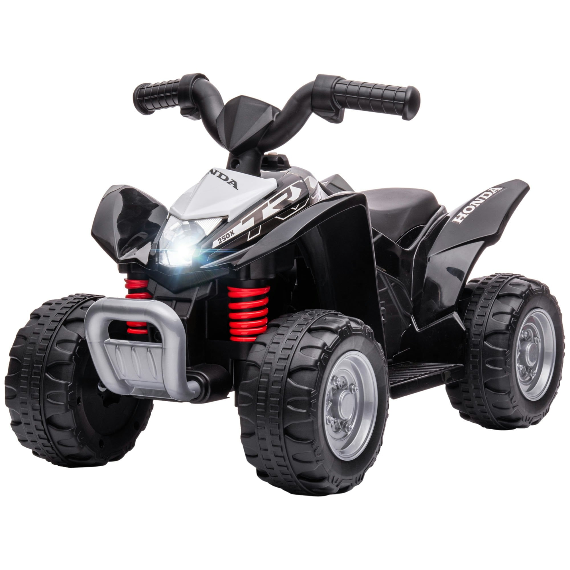 Aiyaplay Black Honda Licensed Kids Electric Quad Bike 6V Atv For 1.5-3 Years,