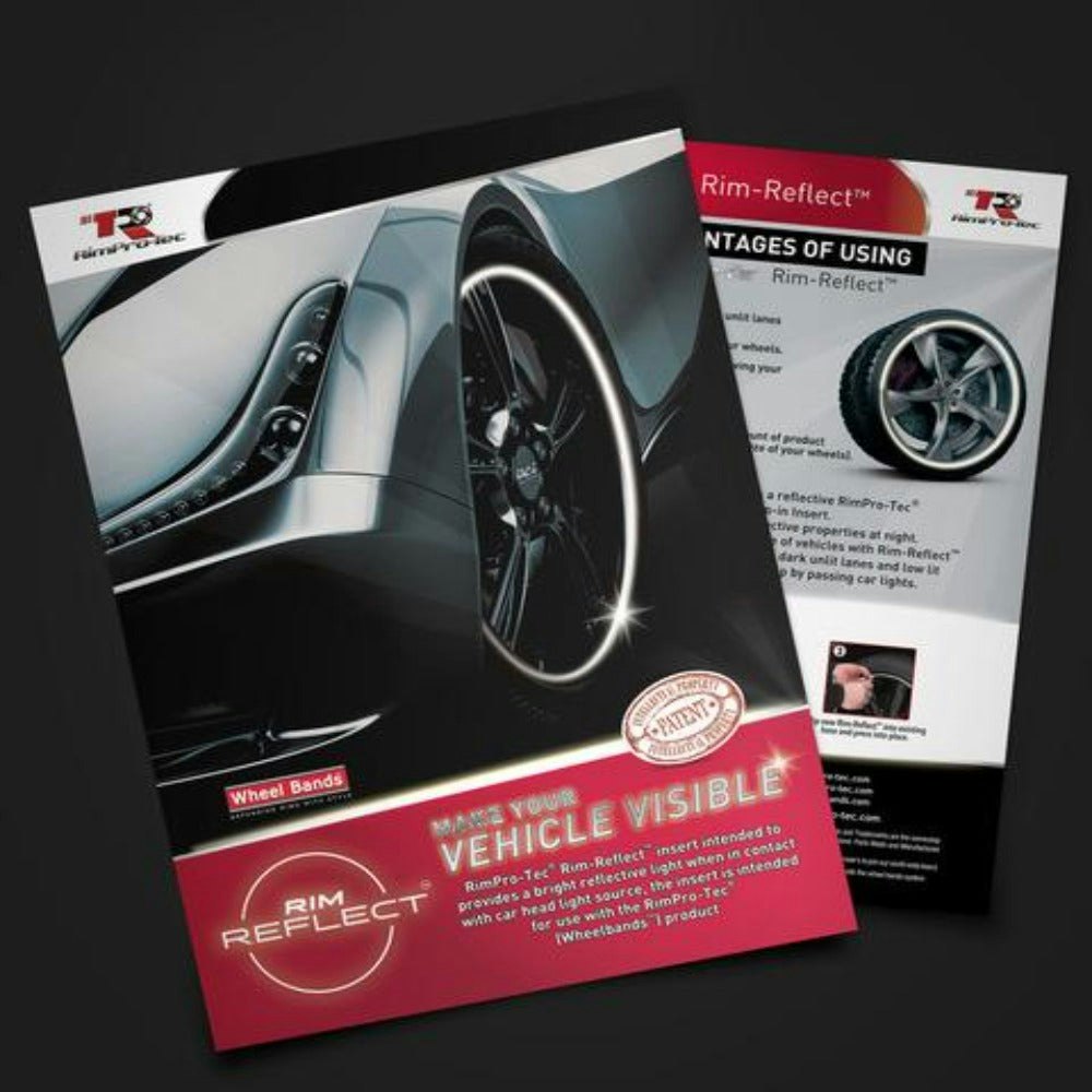 Rimpro-Tec Group Red Rimpro-Tec® Wheelbands™ Sliver & Reflective Rim Tape For Cars - Sliver Reflective