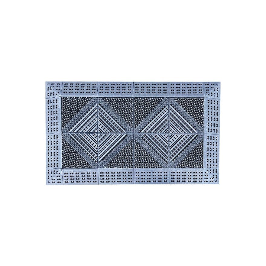Rackhams Heavy Duty 3 In 1 Brush Doormat - 4X2 (75X45cm)