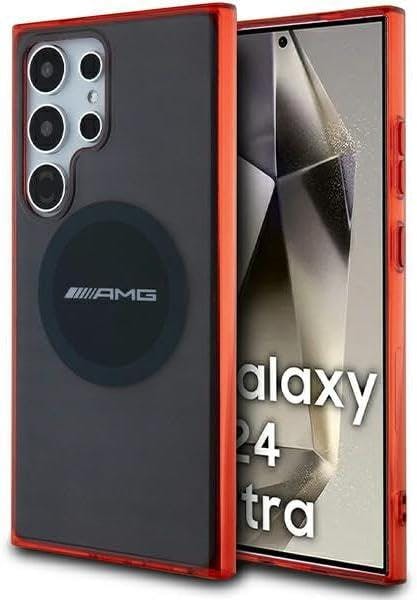 Mercedes Black Amg Bicolor Transparent Hard Case With Magsafe For Samsung Galaxy S24 Ultra 6.8" - Amhms24l23hbck