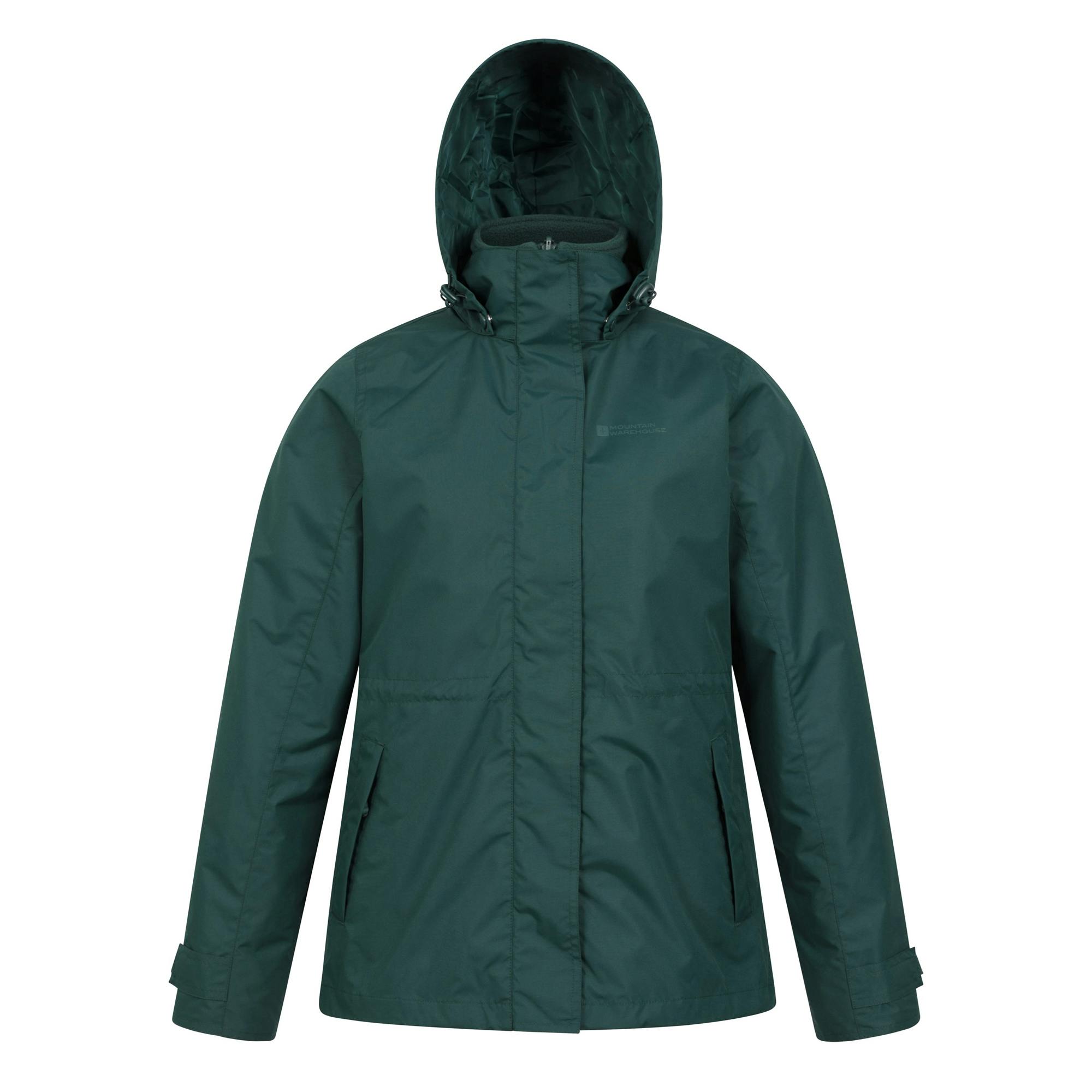 Mountain Warehouse Women's Dark/Green / Fell Ii 3 In 1 Jacket - 16 Uk - 100% Polyester