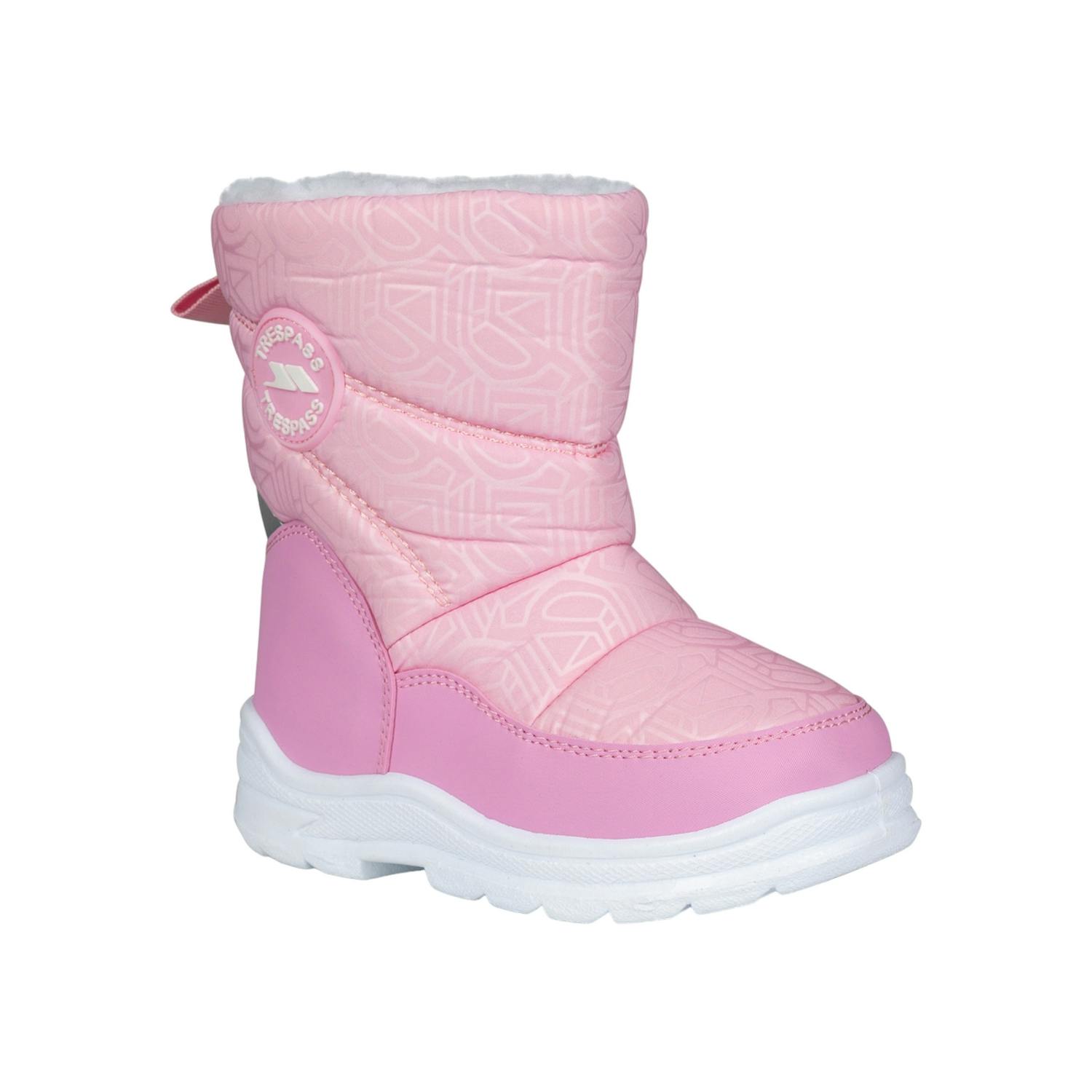 Trespass Unisex Pink Snowflake Snow Boots In | Size: 7.5 - Image 3