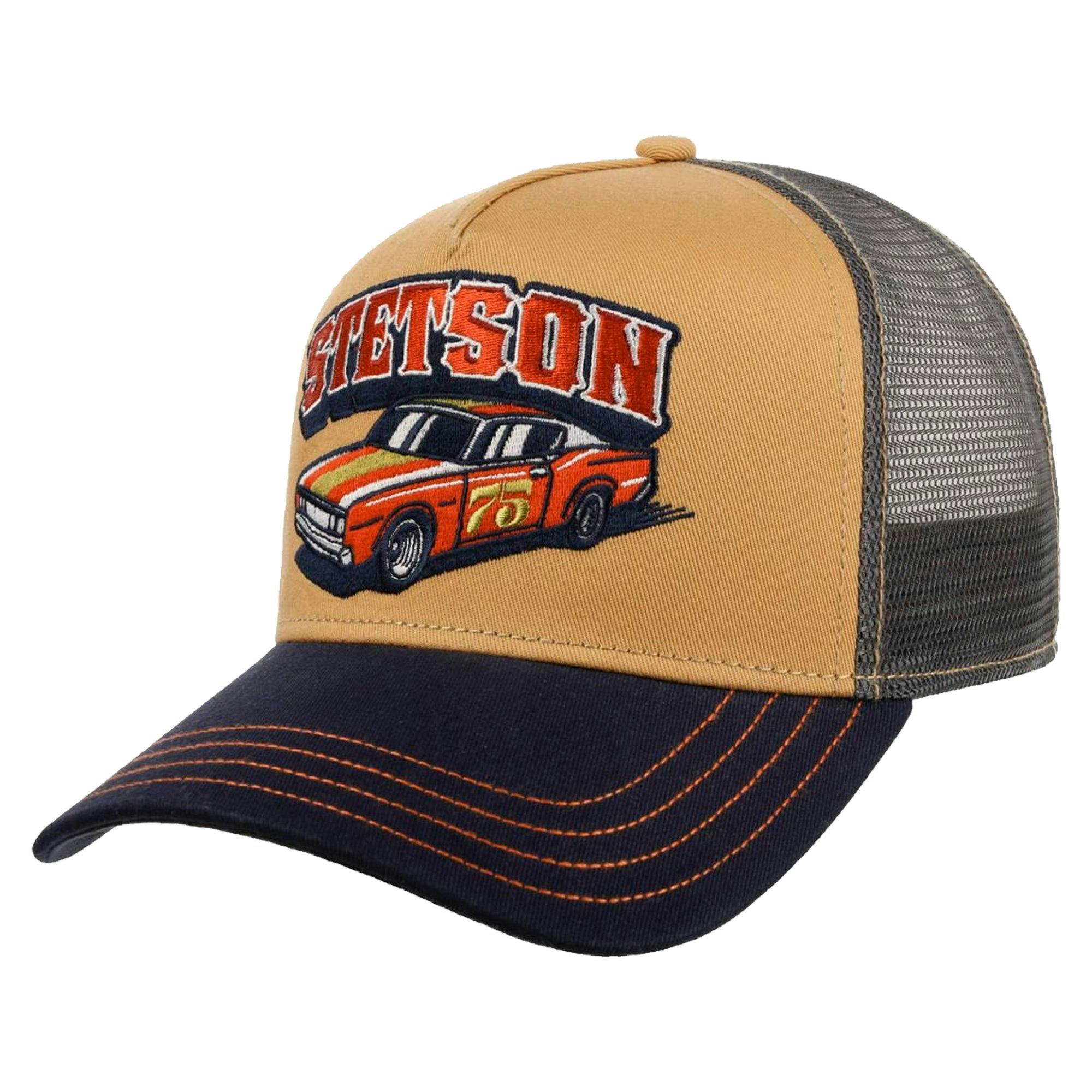 Stetson Light Trucker Cap - Navy/Ochre