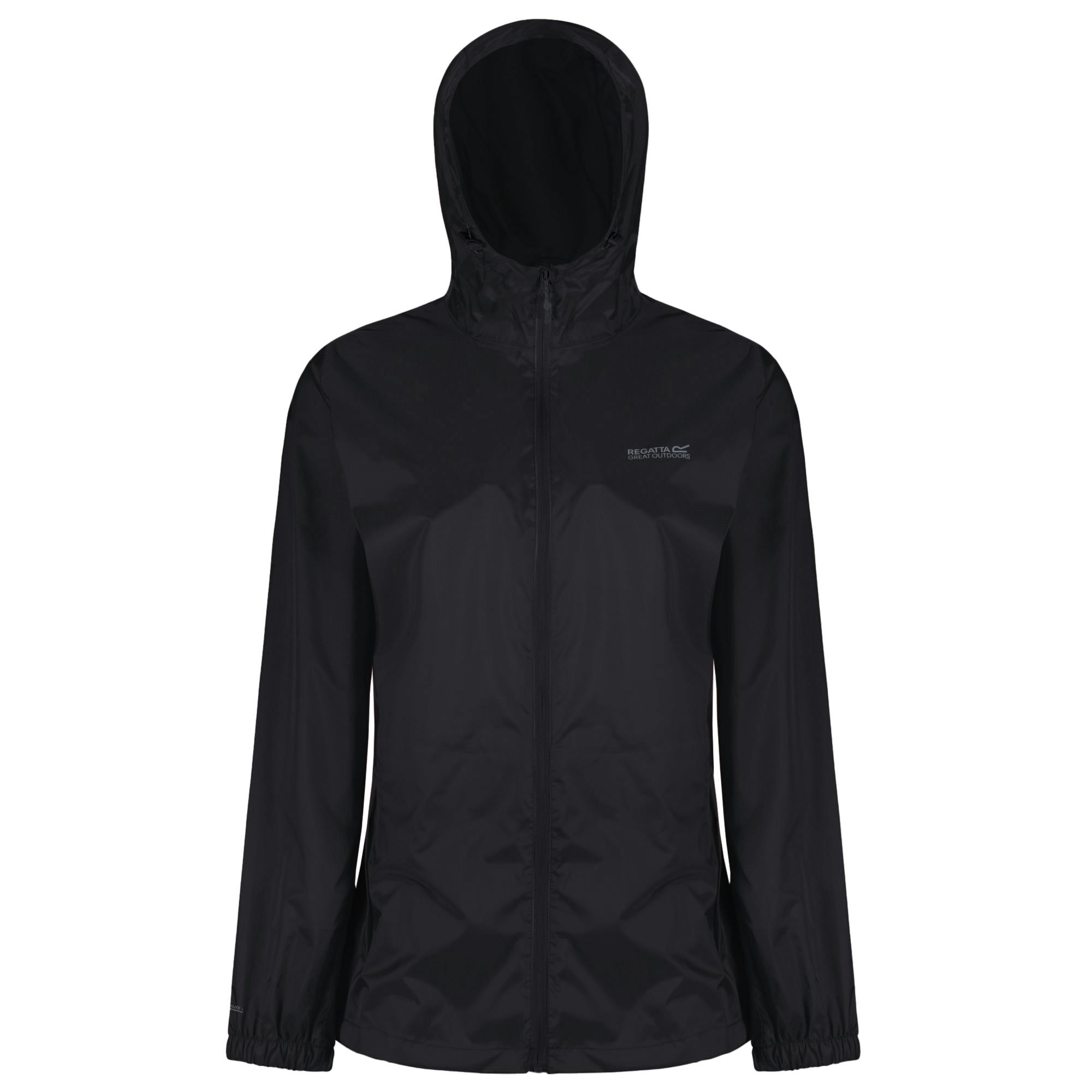 Regatta Women's Black Pack It Iii Waterproof Jacket - 14 Uk - 100% Polyamide
