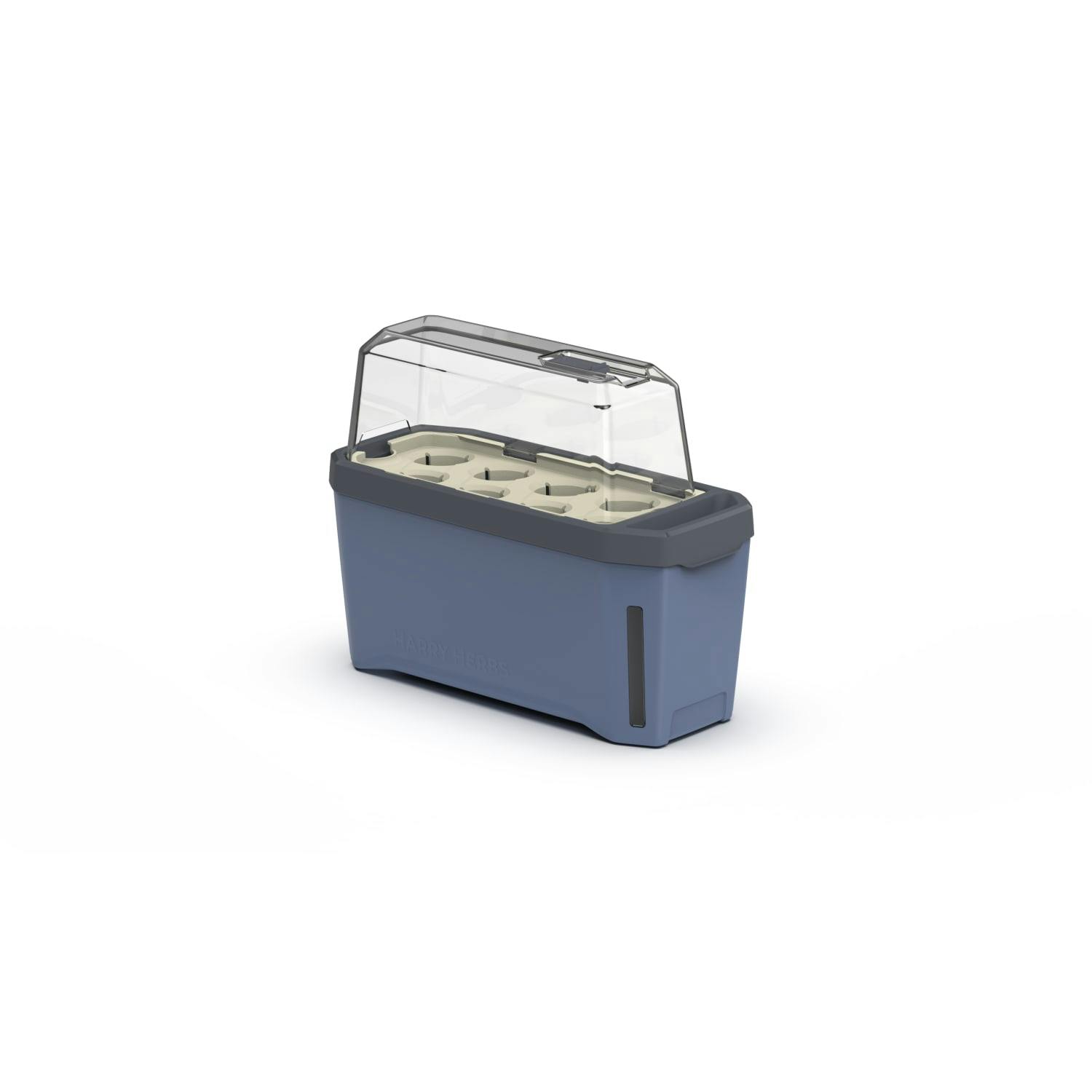 Gusta Garden Blue Harry Herbs 4 In 1 Herb Pot - With Lid