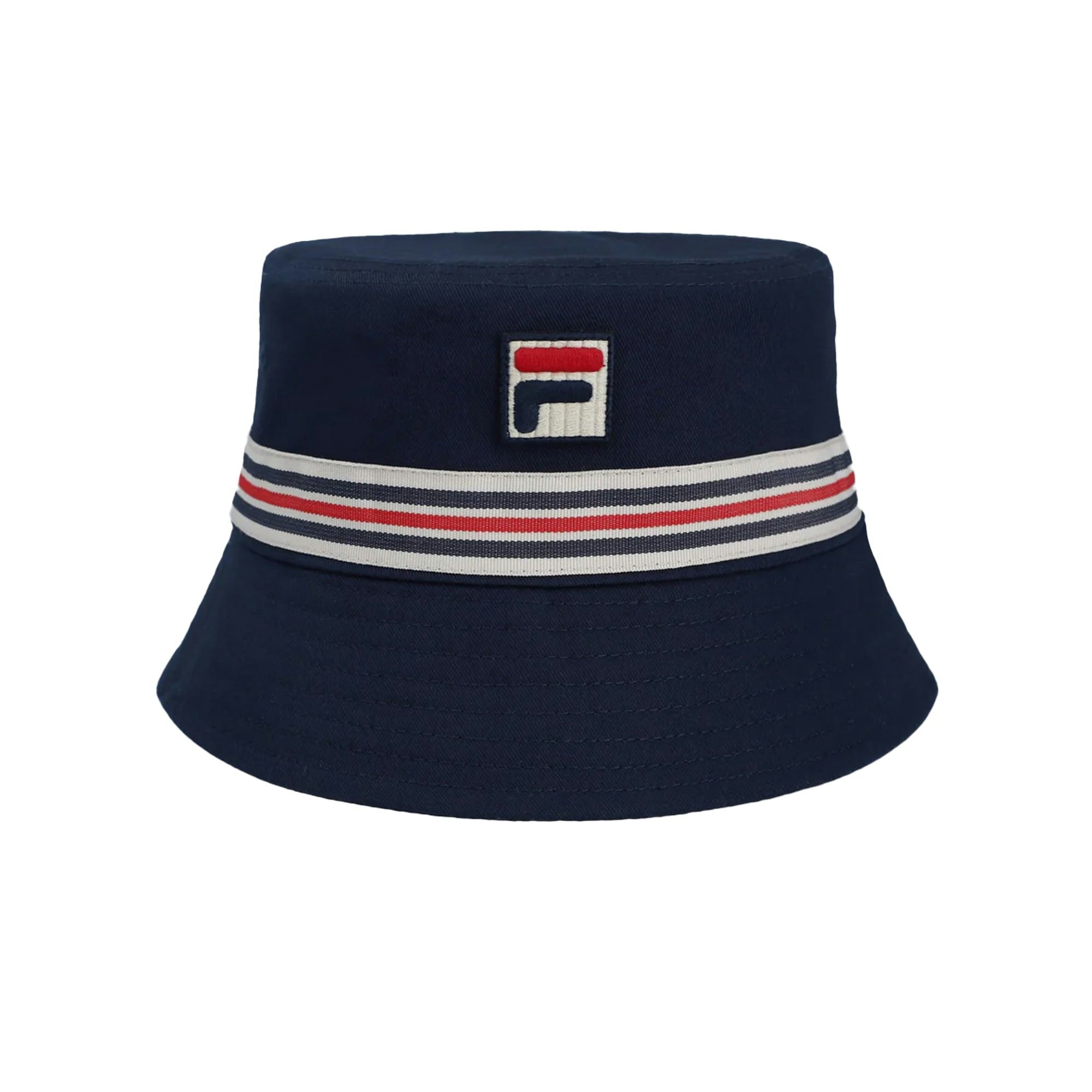 Fila Jojo Heritage Stripe Bucket Hat Navy - One Size