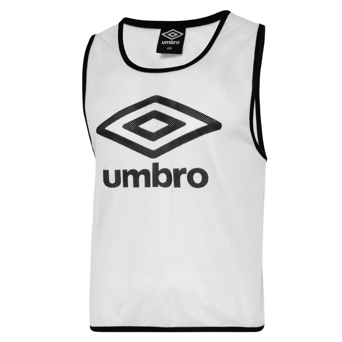 Umbro White/Black Kids Training Bib - L-Xl