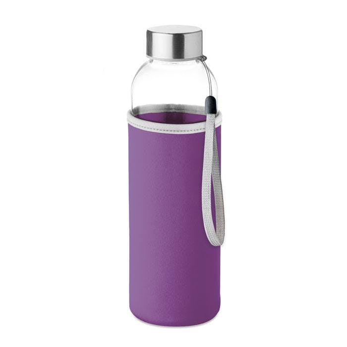 Midocean Utah Glass 500Ml Water Bottle - Violet - One Size - Violet - 100% Mixed