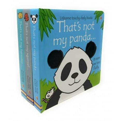 Various Publishers Usborne Thats Not My Animals 3 Books Collection Set Pack Panda Squirrel Hamster Touchy-Feely Board Books