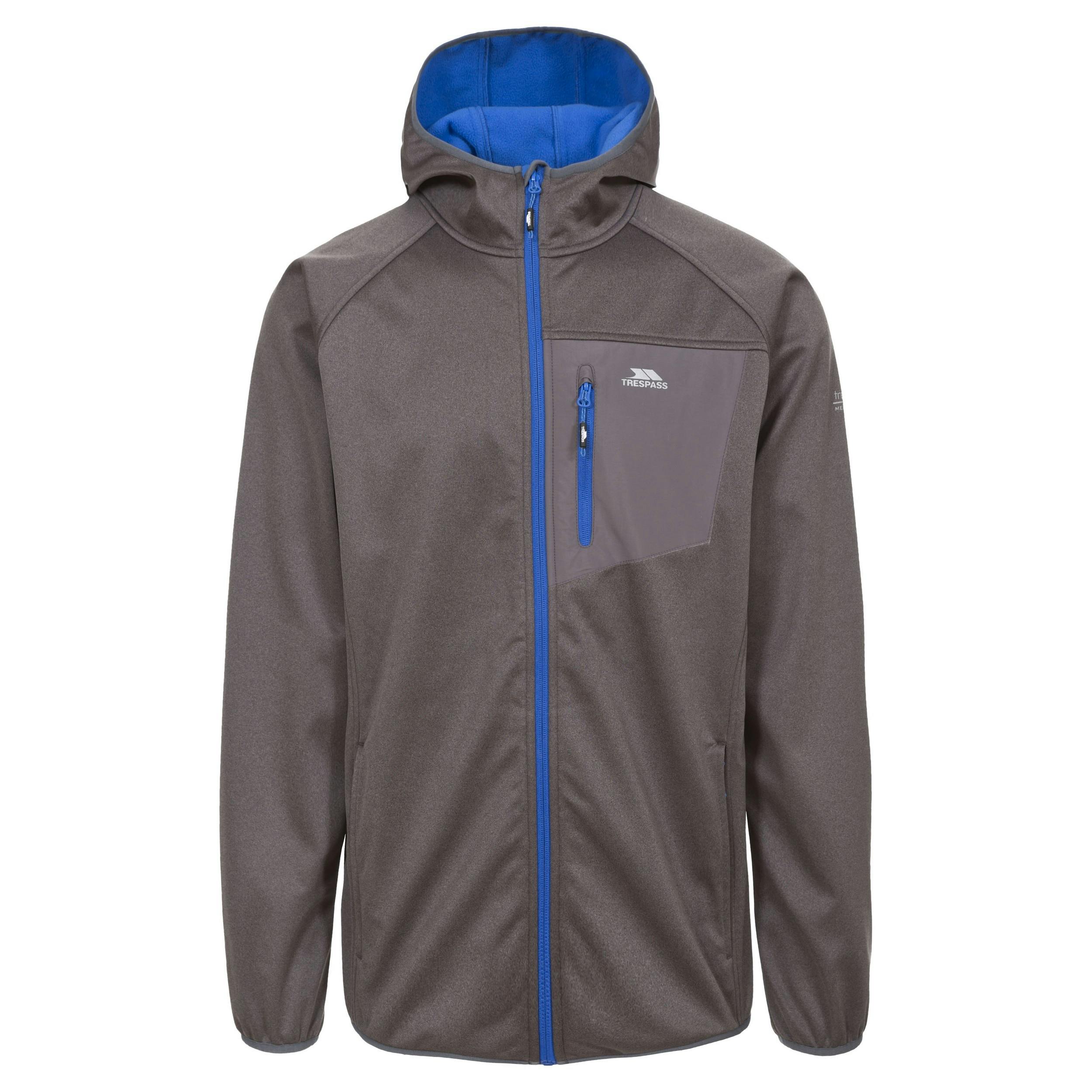 Trespass Men's Dayton Softshell Jacket - Carbon Marl - Xxs - Carbon Marl - 100% Polyester
