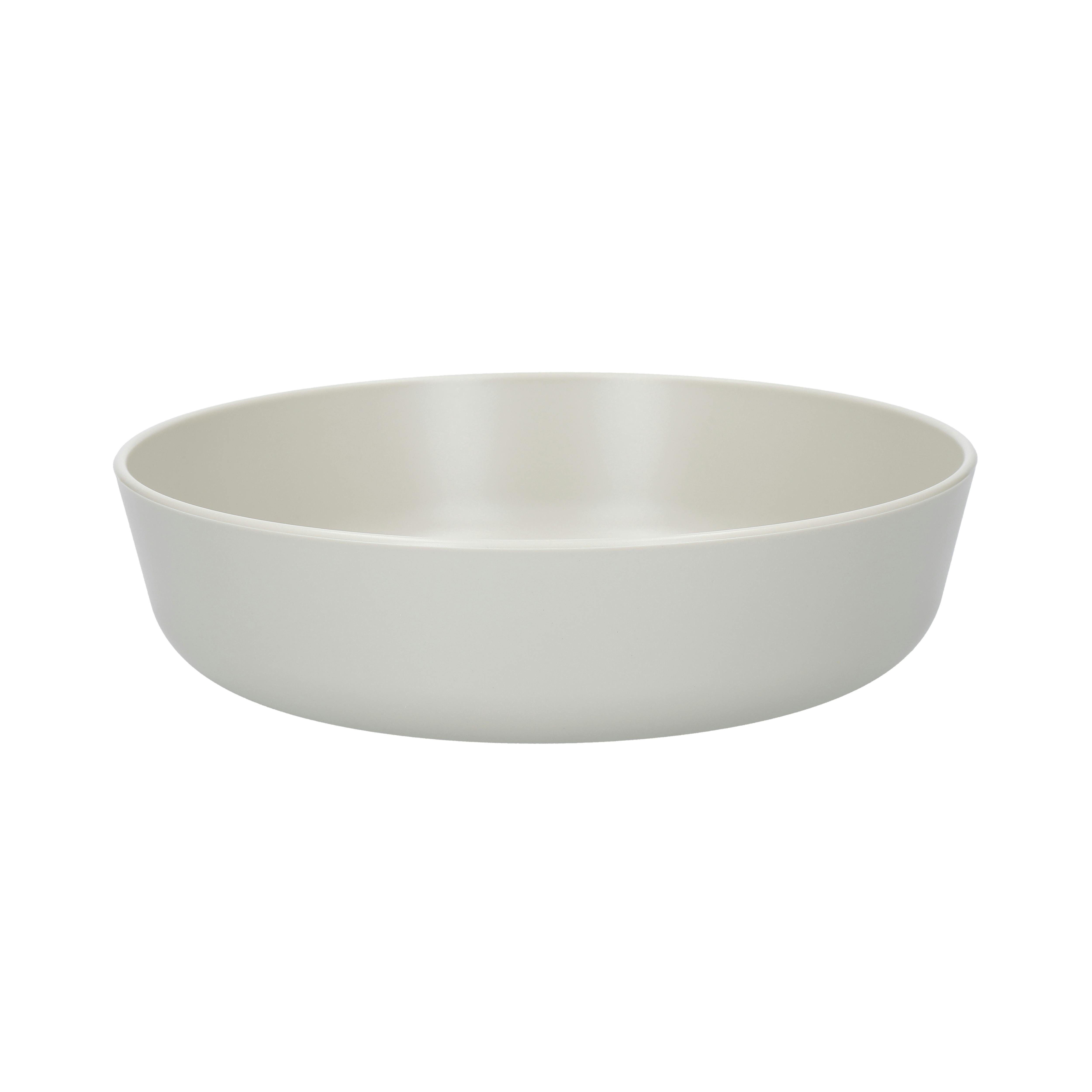 Rackhams Grey Summer Recycled Plastic Shallow Bowls, Set Of 4 - Plastic - Bowls