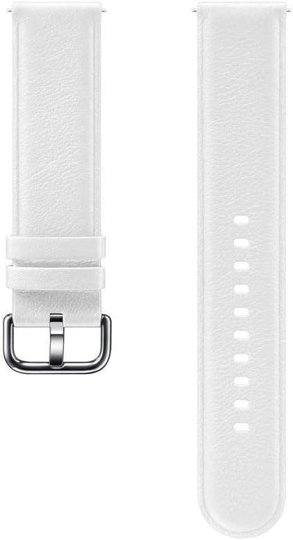 Samsung White Galaxy Watch Active 2 Leather Band 20Mm - Et-Slr82mwegww