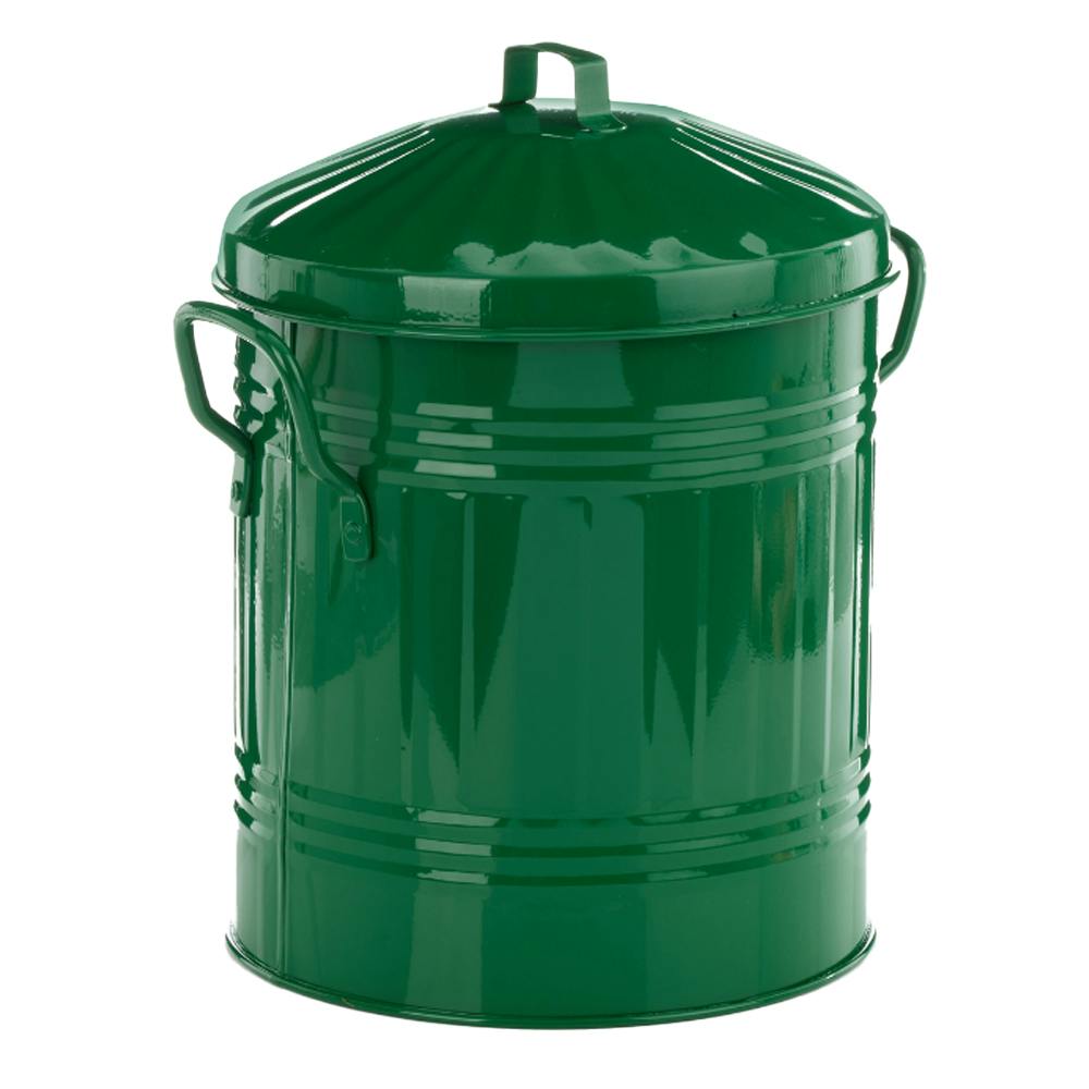 Leecroft Green Metal Mini Bin 12 X 10'' - One Colour - One Size - One Colour