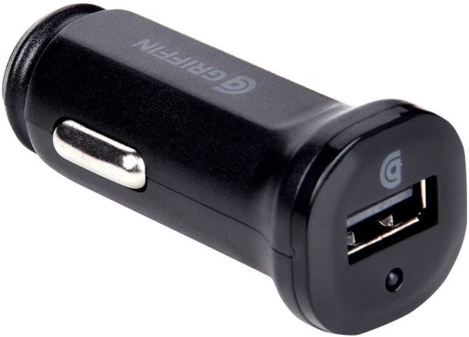 Griffin Black 2.4 Amp Usb A Car Charger - Gp-012-Blk