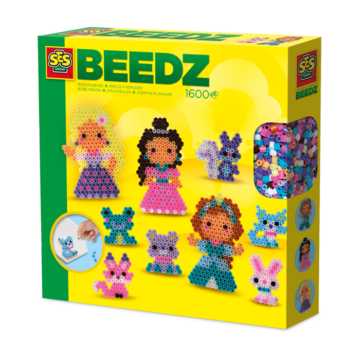 Ses Creative Iron On Beads - Princesses And Animal Friends